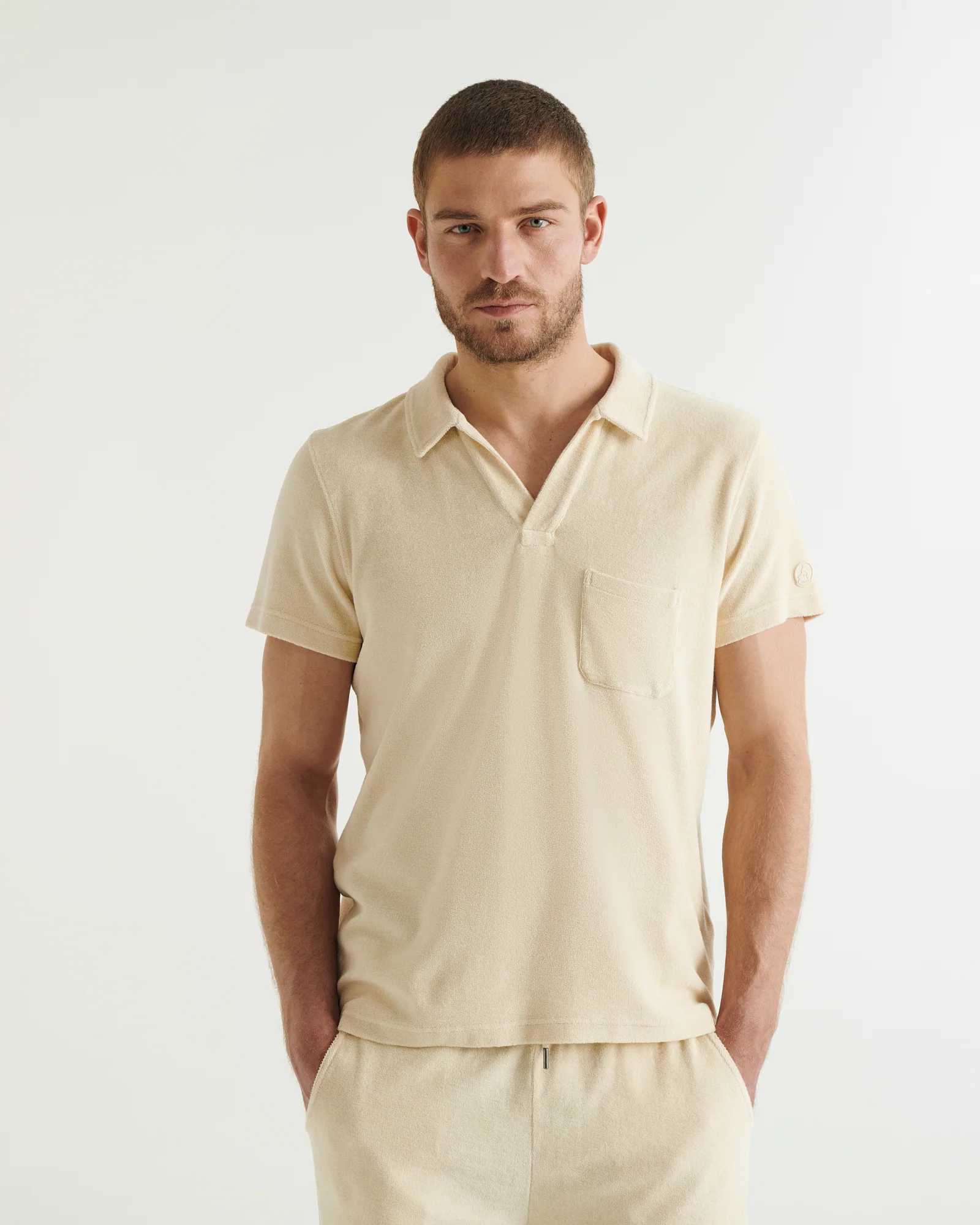 Neil 2.0 Clay terry polo shirt