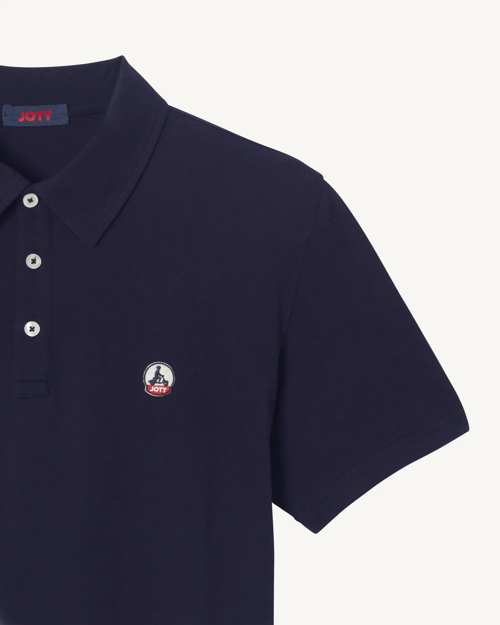 Polo shirt in organic cotton Celeste blue Lavan