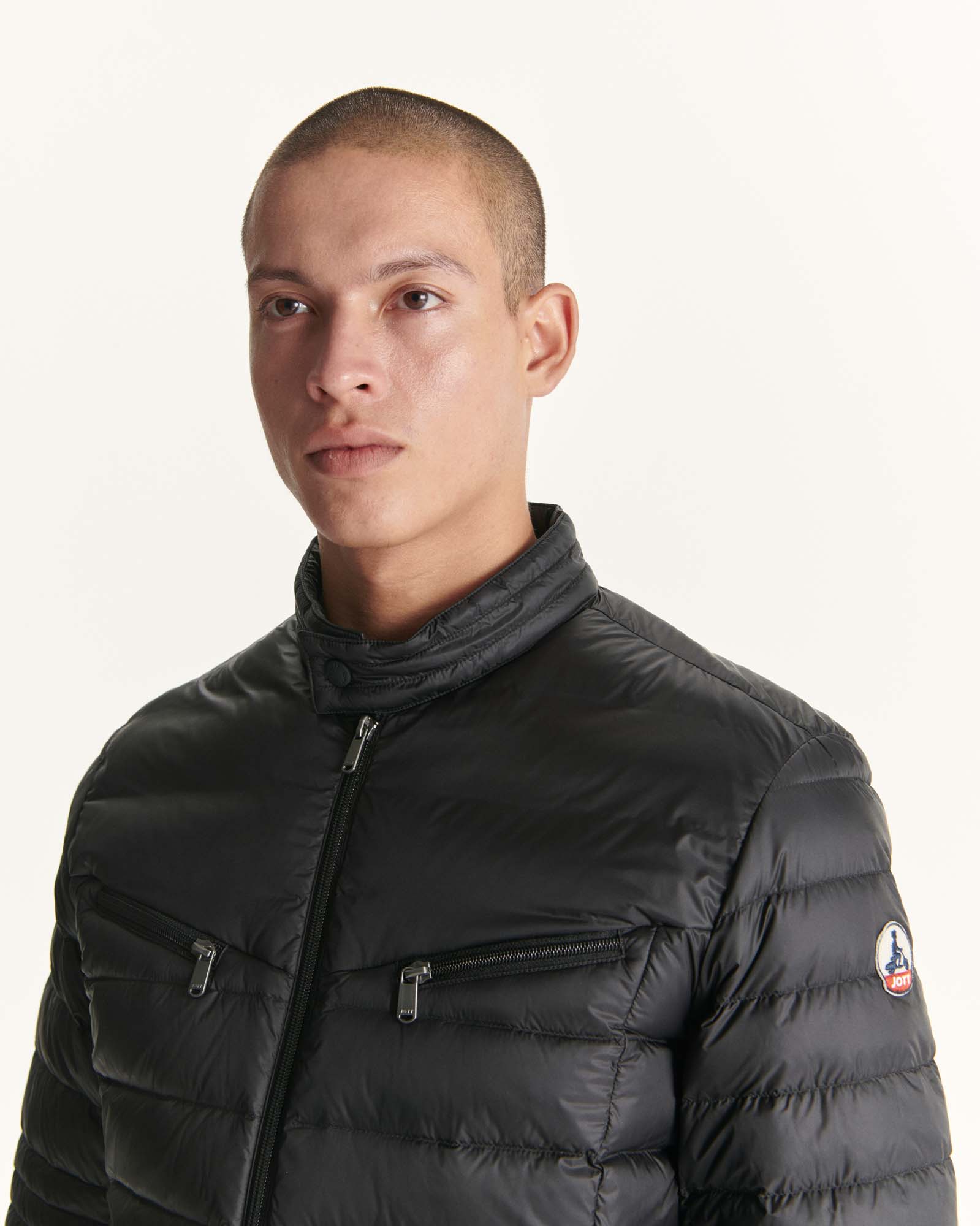 Down jacket Army David biker cut