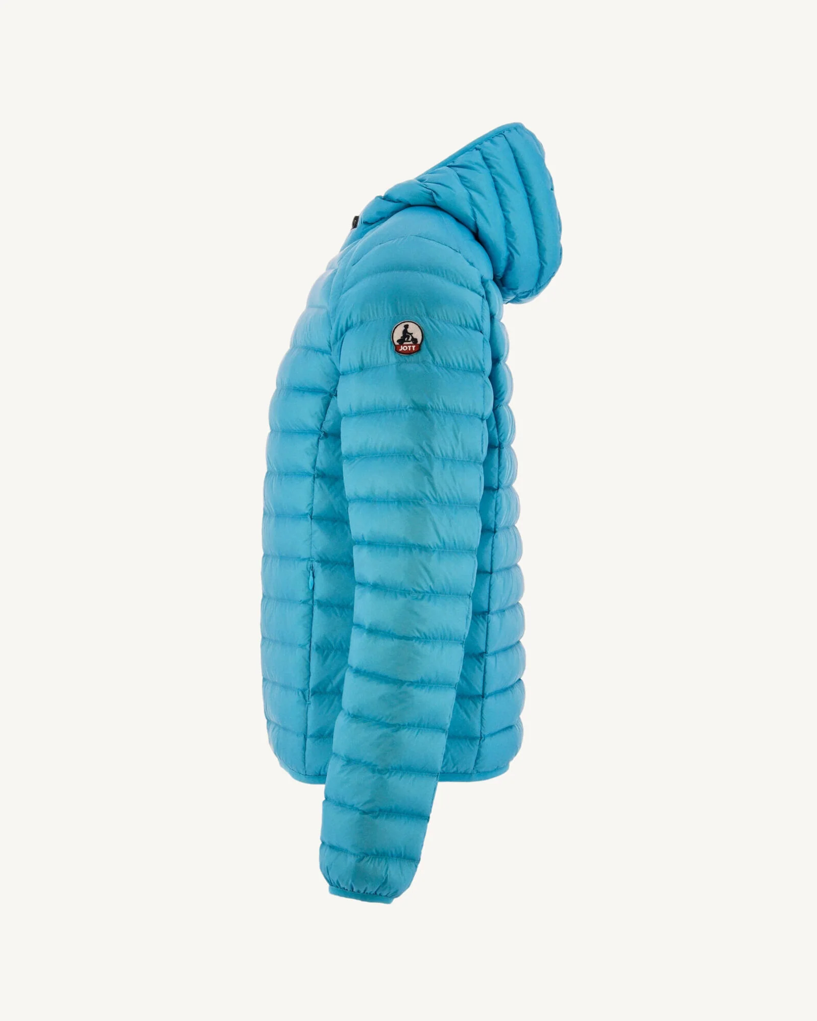 Lightweight hooded down jacket Dark denim Nico