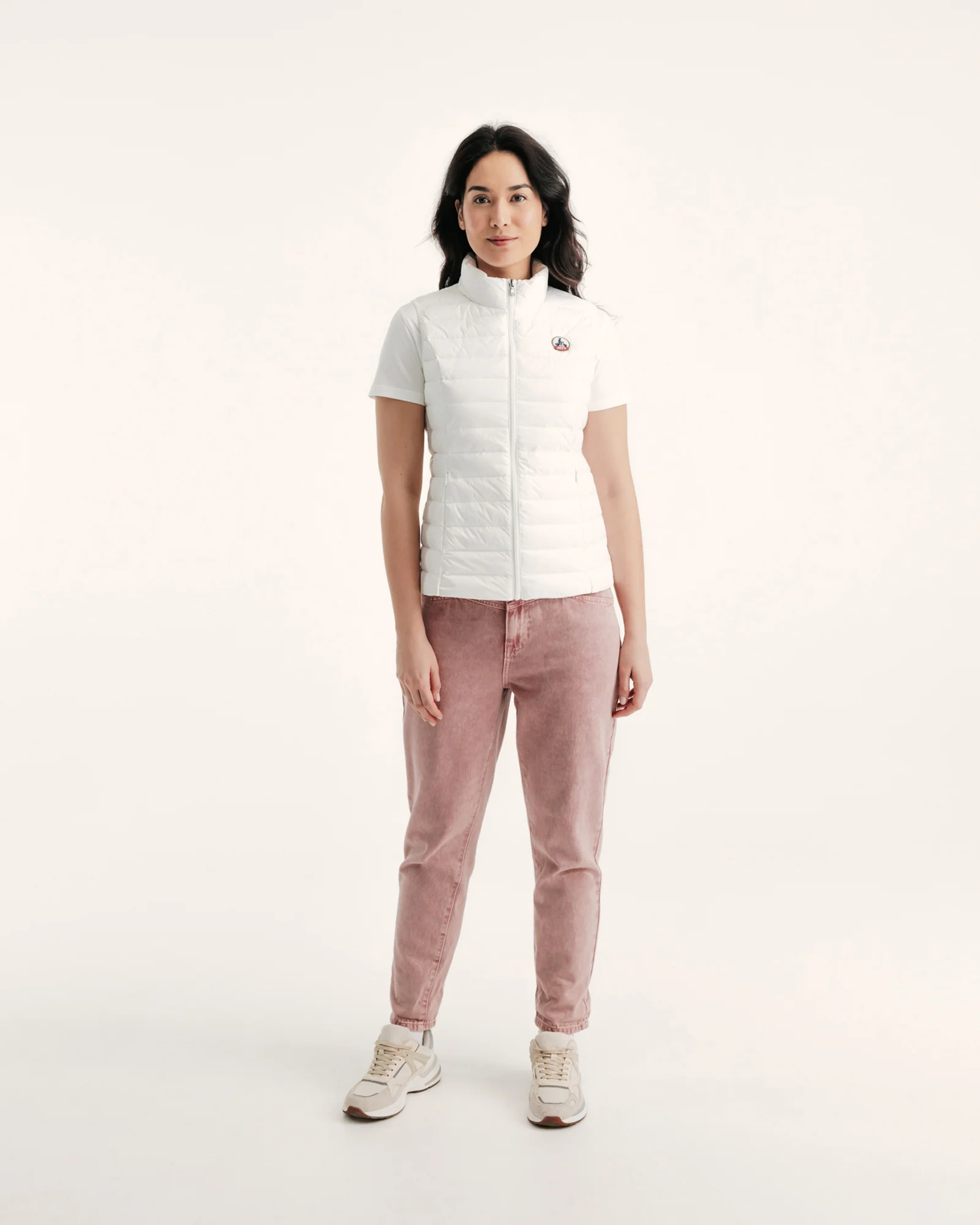 Light Sleeveless down jacket Faded blue Seda