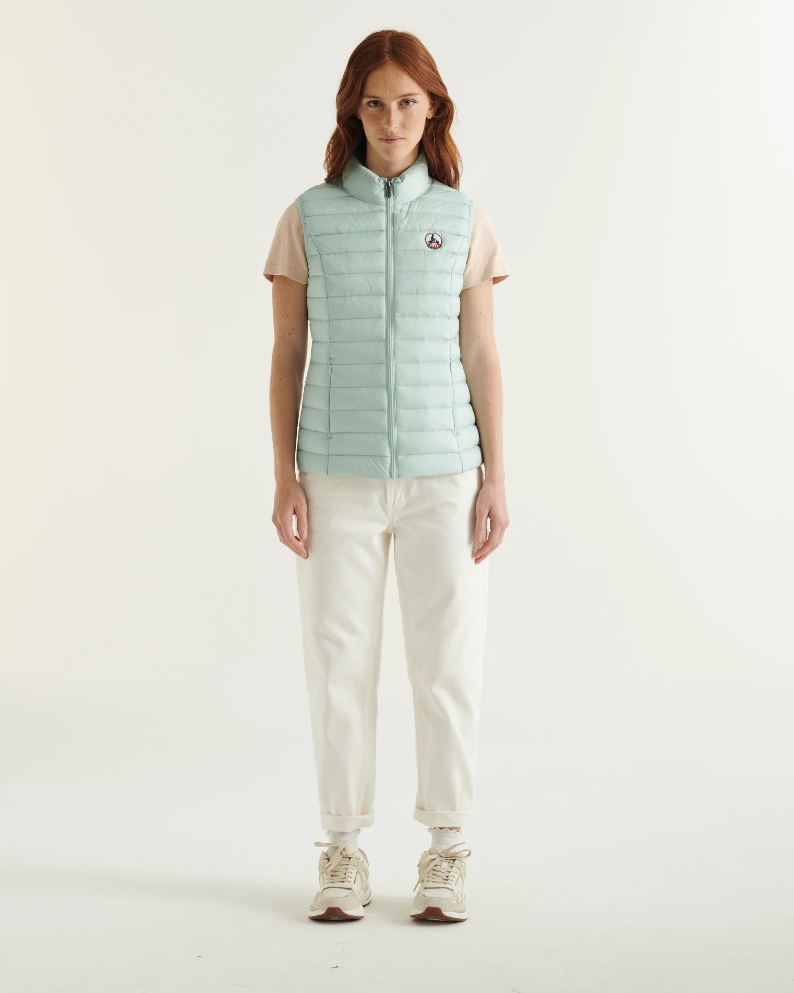 Light Sleeveless down jacket Faded blue Seda