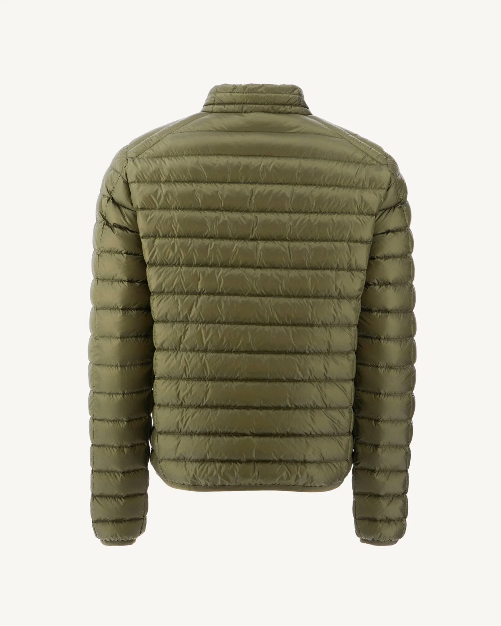 Light khaki matte lightweight padded jacket