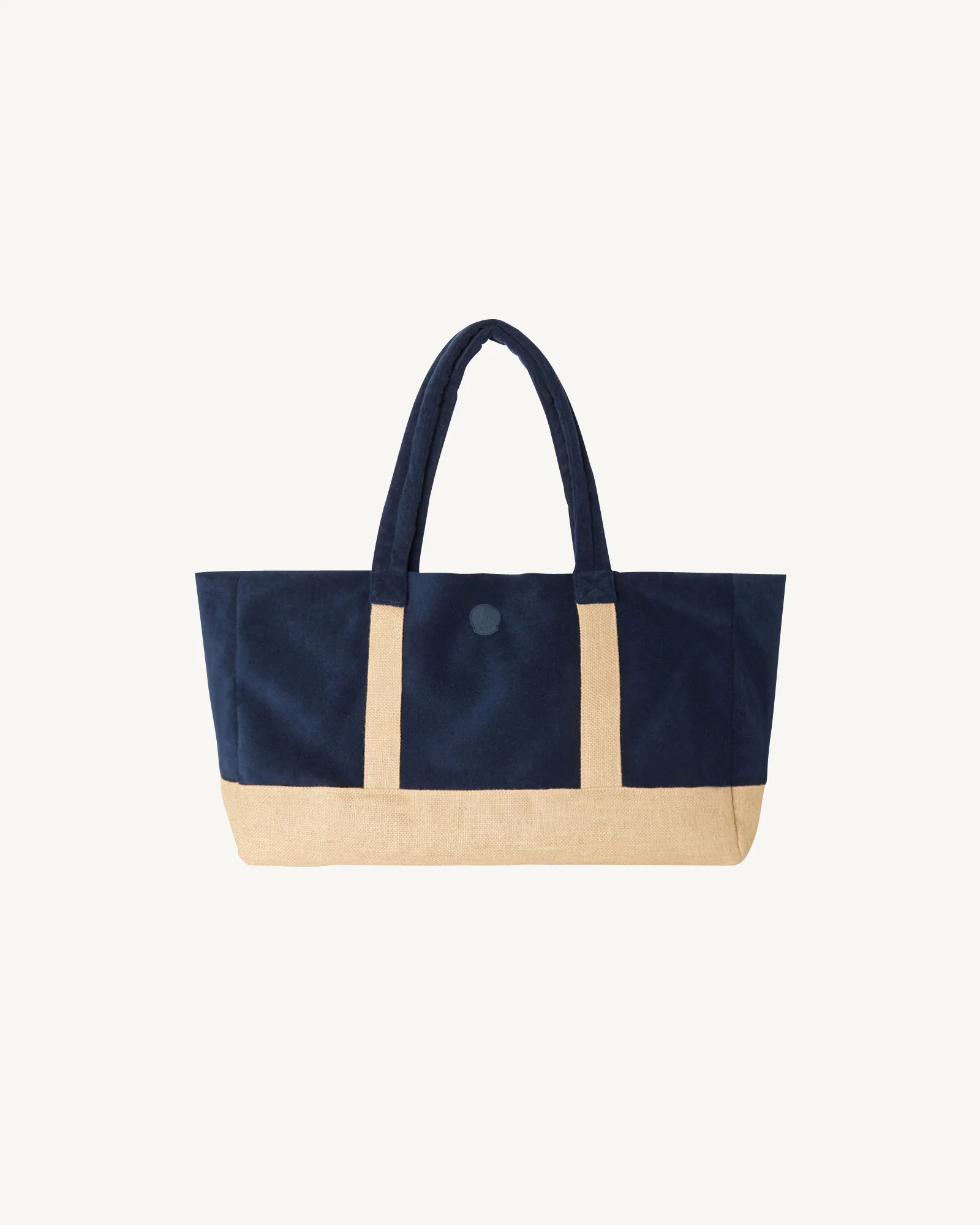 Two-material beach tote bag Marine Shell