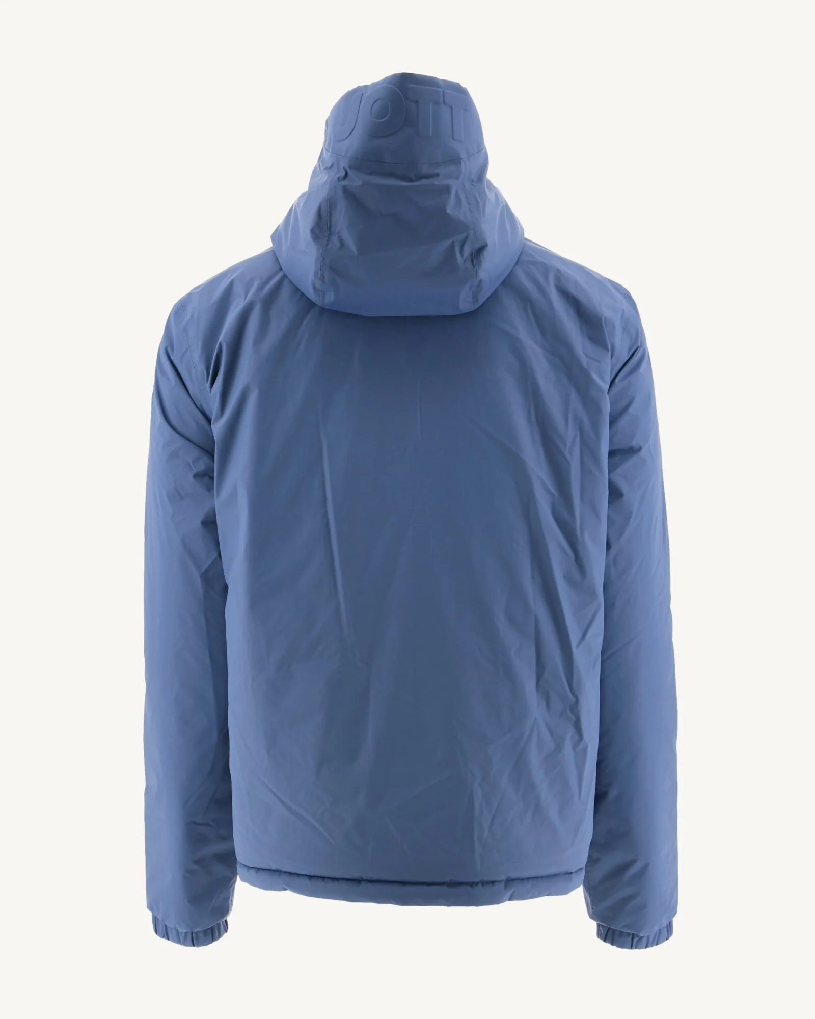 Reversible hooded puffer jacket Denim blue/Army Bergen