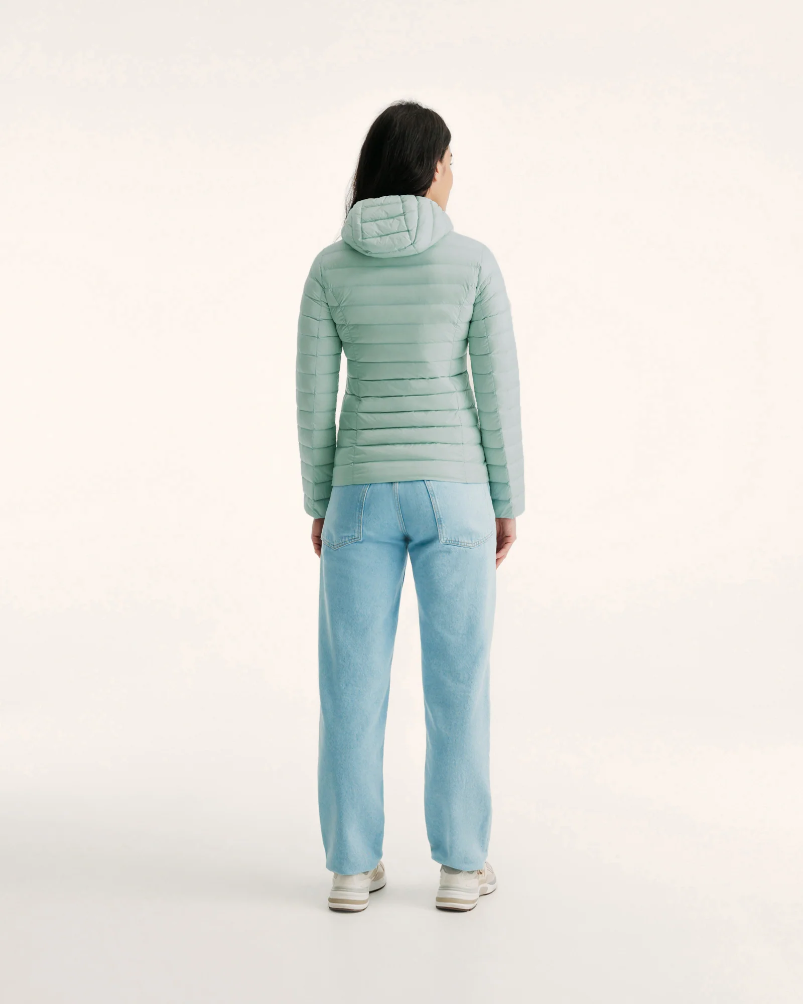 Lightweight hooded down jacket Aubergine Cloe