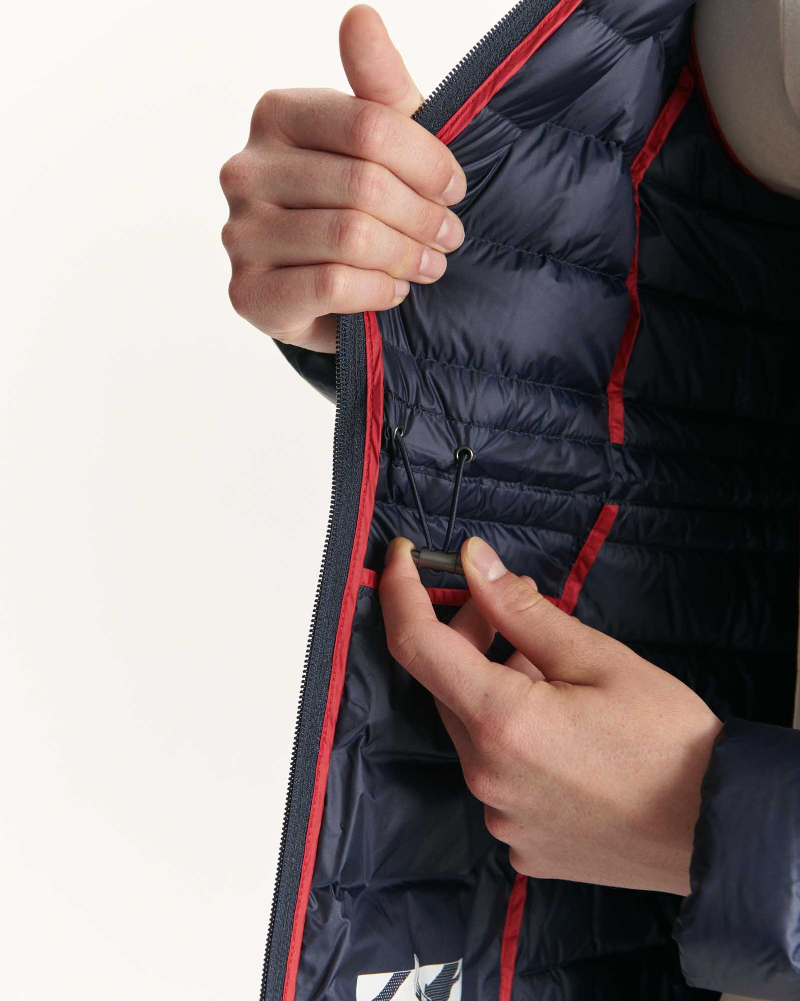 Down jacket long hooded Marine Vero 2.0