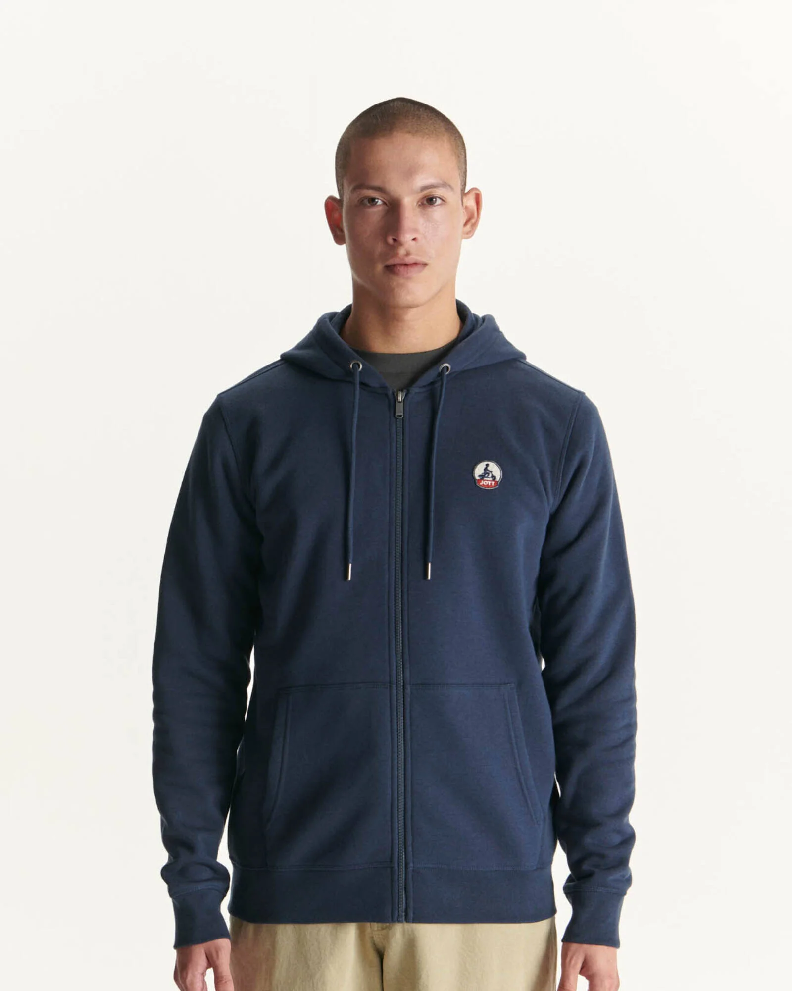 Hoodie Man in organic cotton Navy Mexico