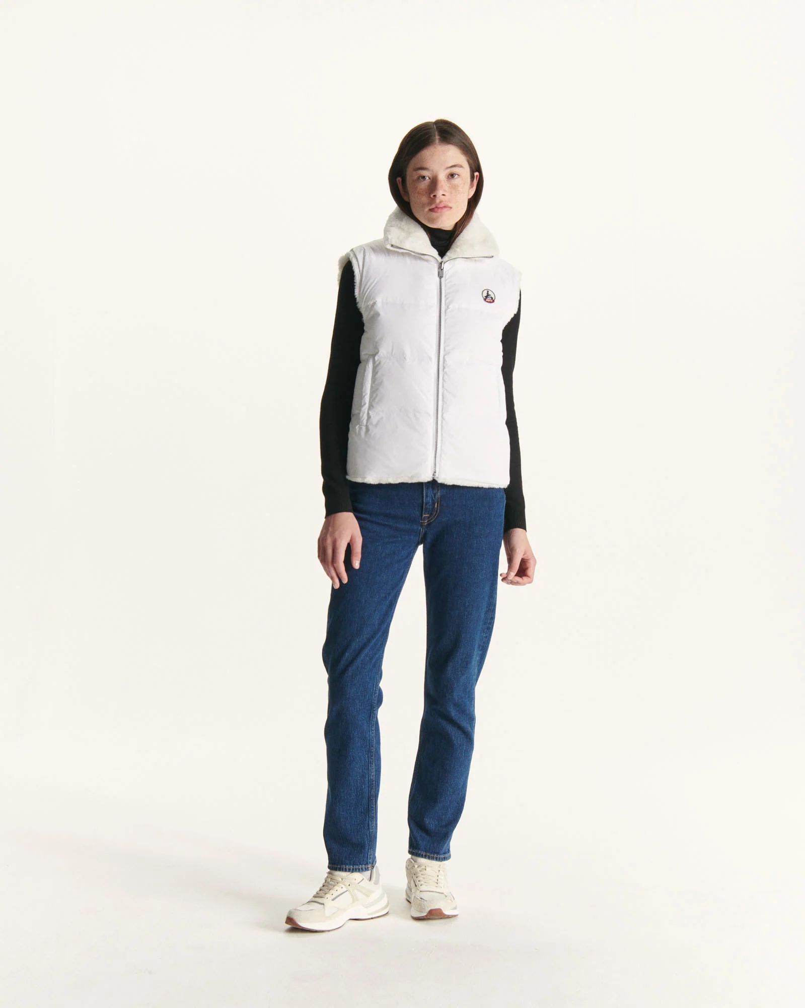 Down jacket sleeveless reversible Grand Froid Natural Daria 2.0