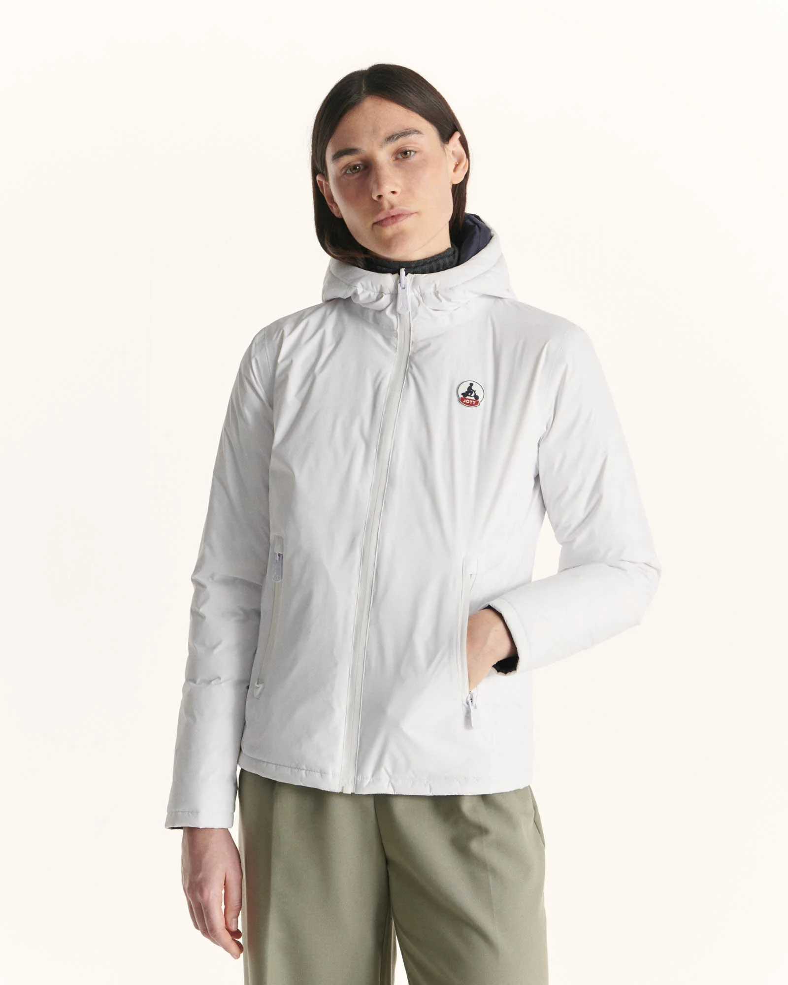 Reversible down jacket White/Vienna Navy