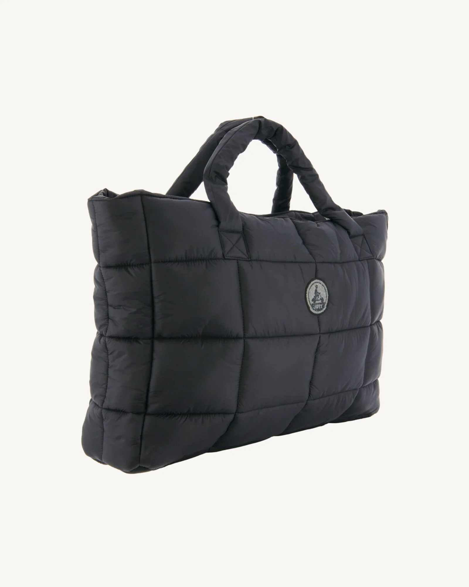 Bag with crystals Swarovski®️ shopping Black Leika 2.0