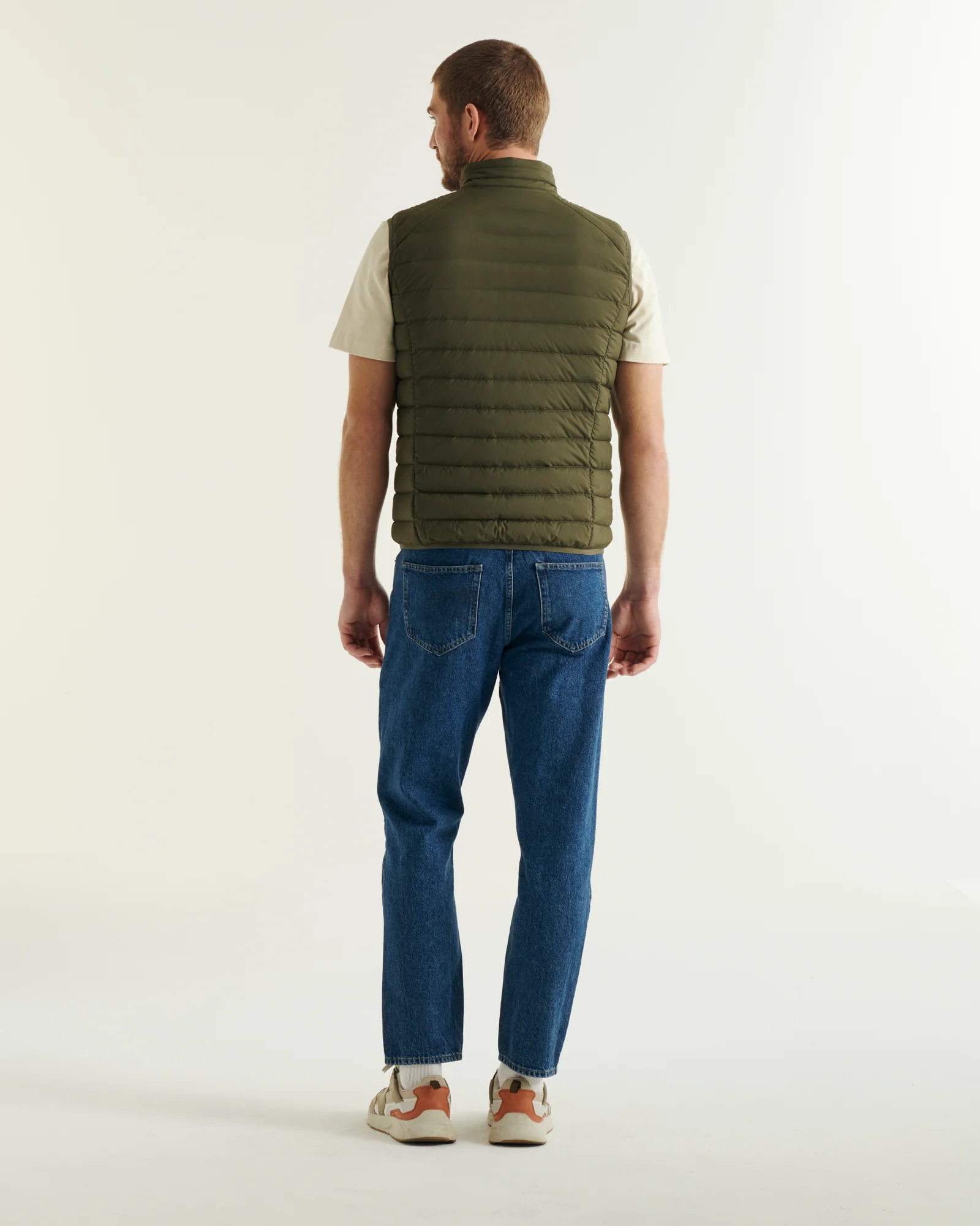 Down jacket sleeveless stretch black Arafo