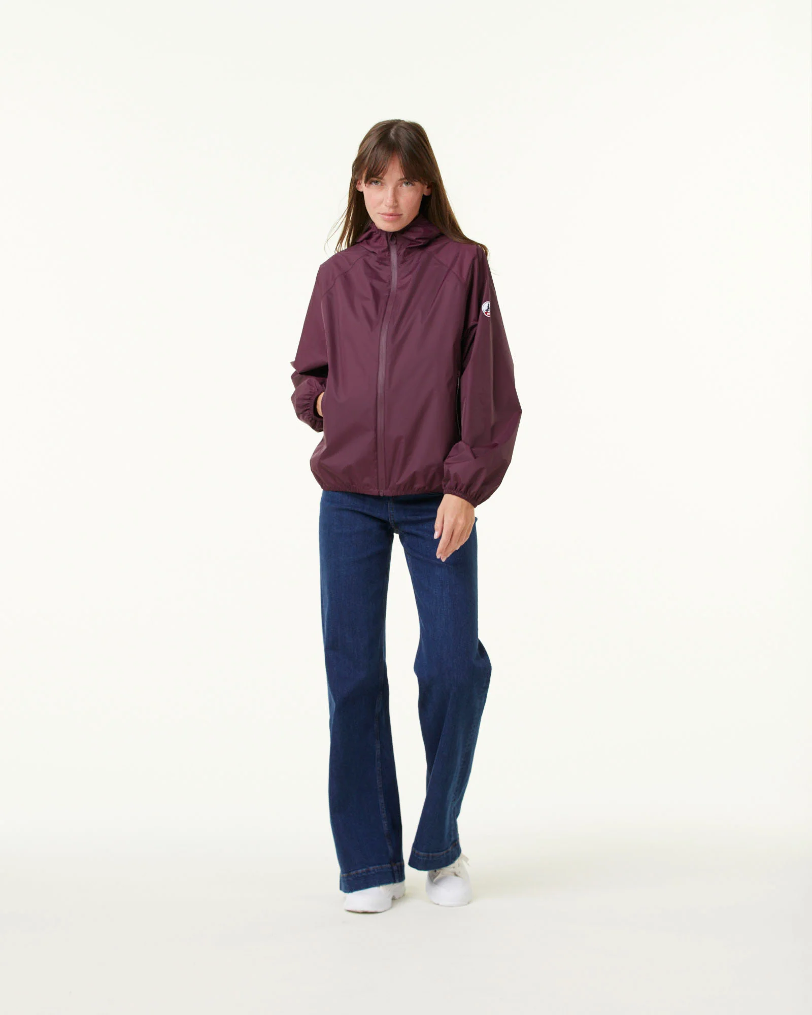 Packable raincoat Aubergine Singapore