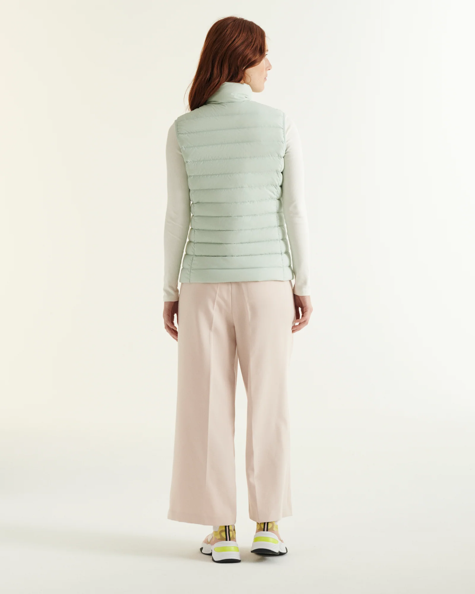 Down jacket sleeveless stretch Beige Grenada