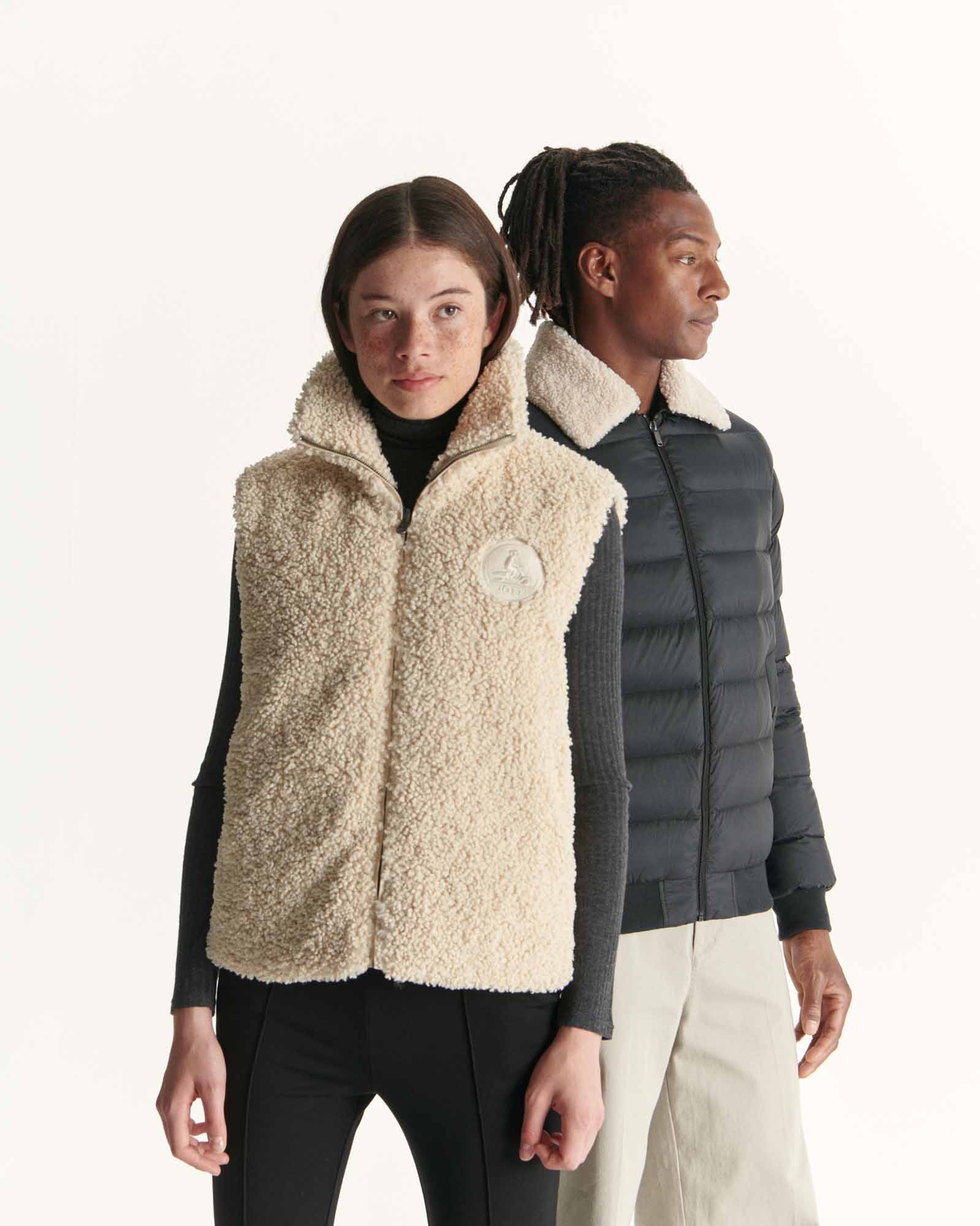 Down jacket sleeveless reversible Grand Froid Natural Daria 2.0