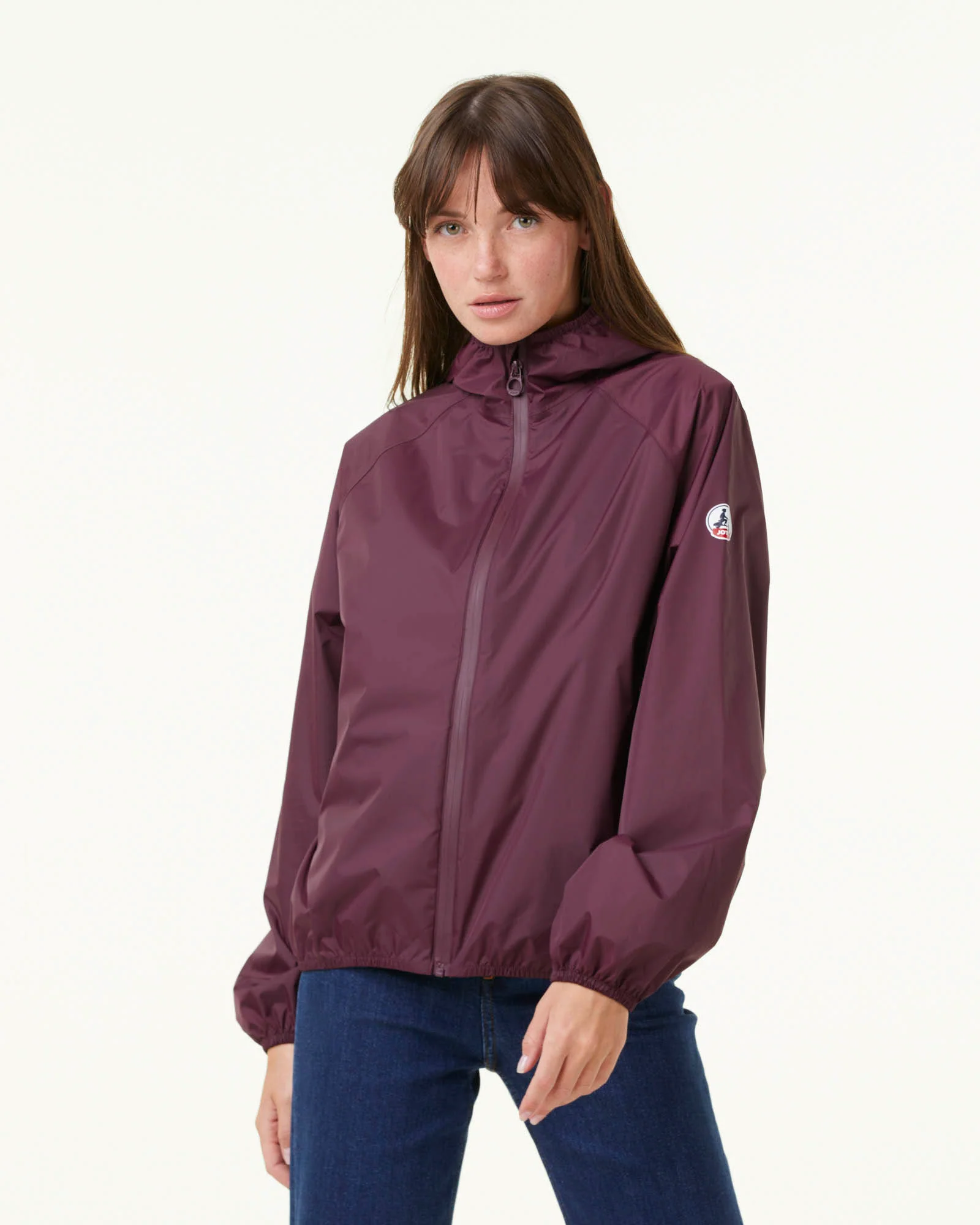 Packable raincoat Aubergine Singapore