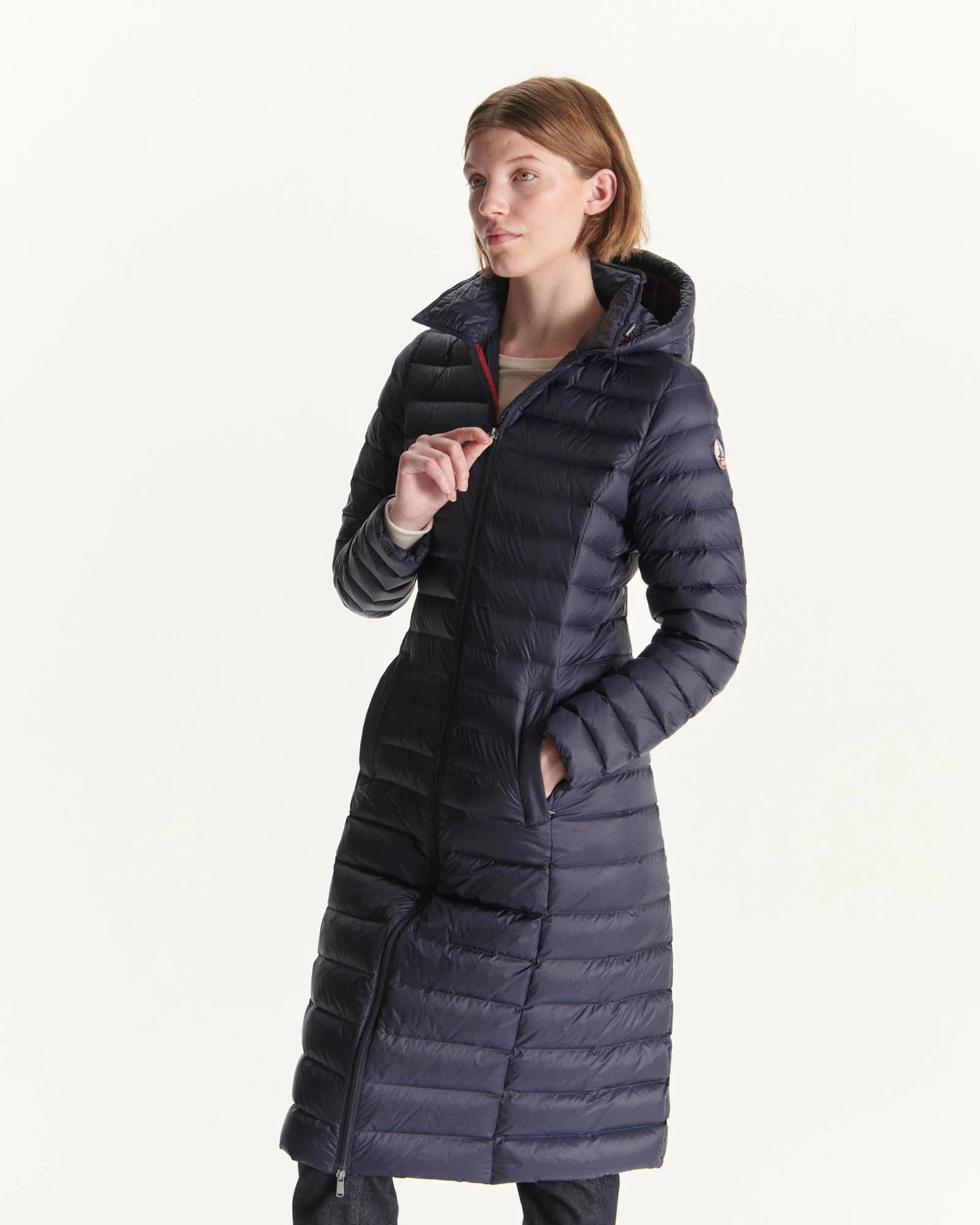 Down jacket long and light Marine Laurie 2.0