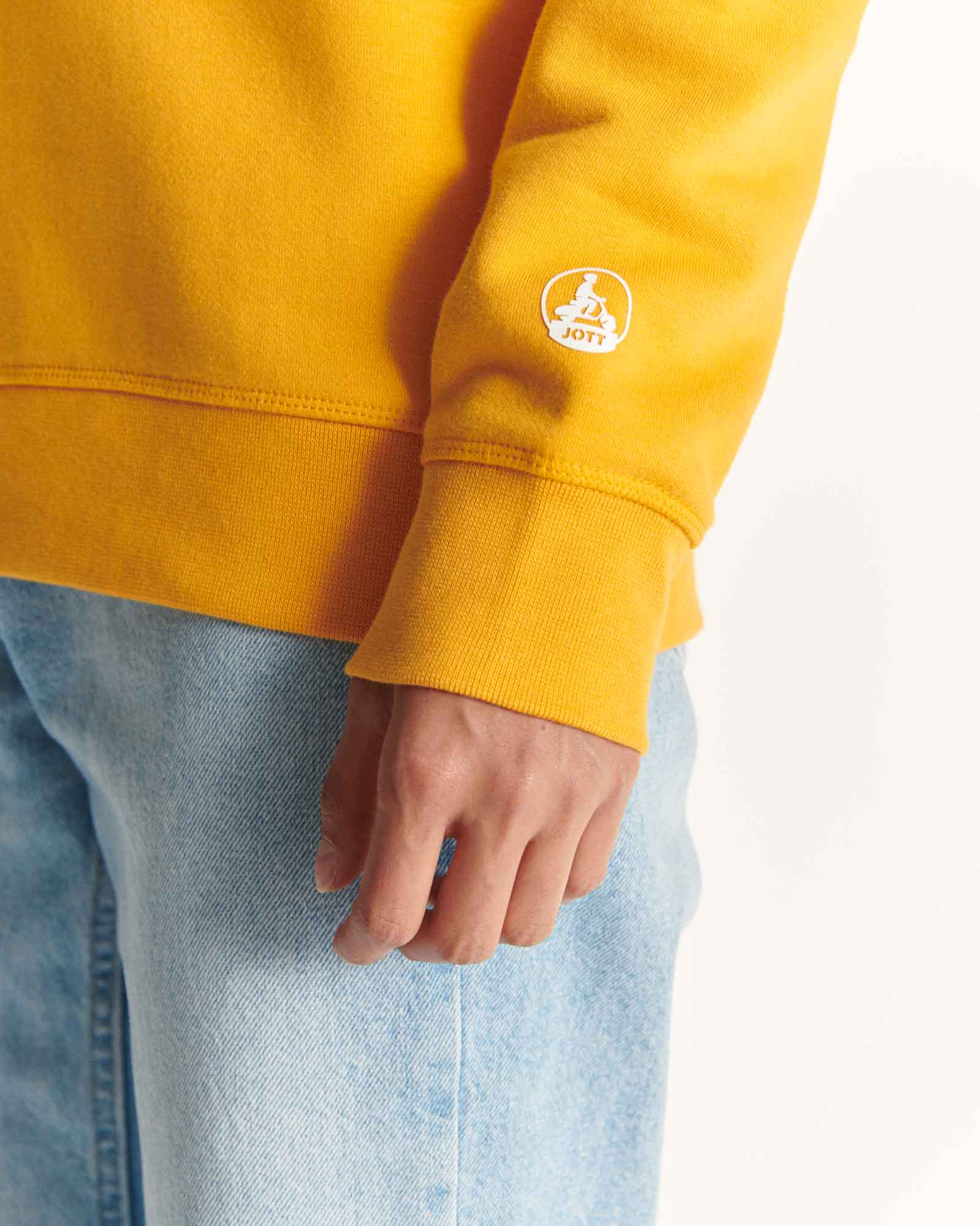 Sweatshirt in organic cotton Ochre orange Elvas