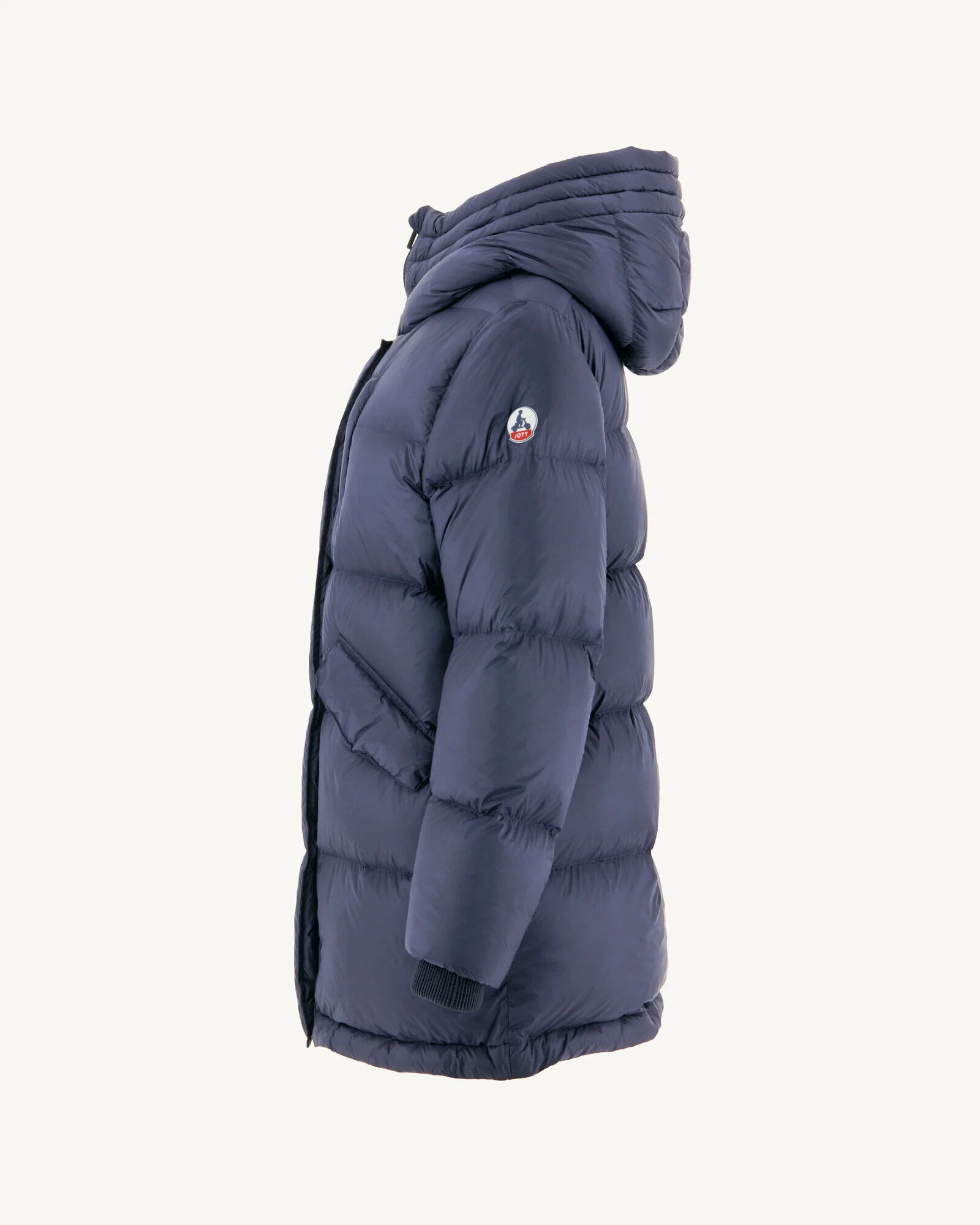 Navy Delhi Great Cold Hooded Down Jacket
