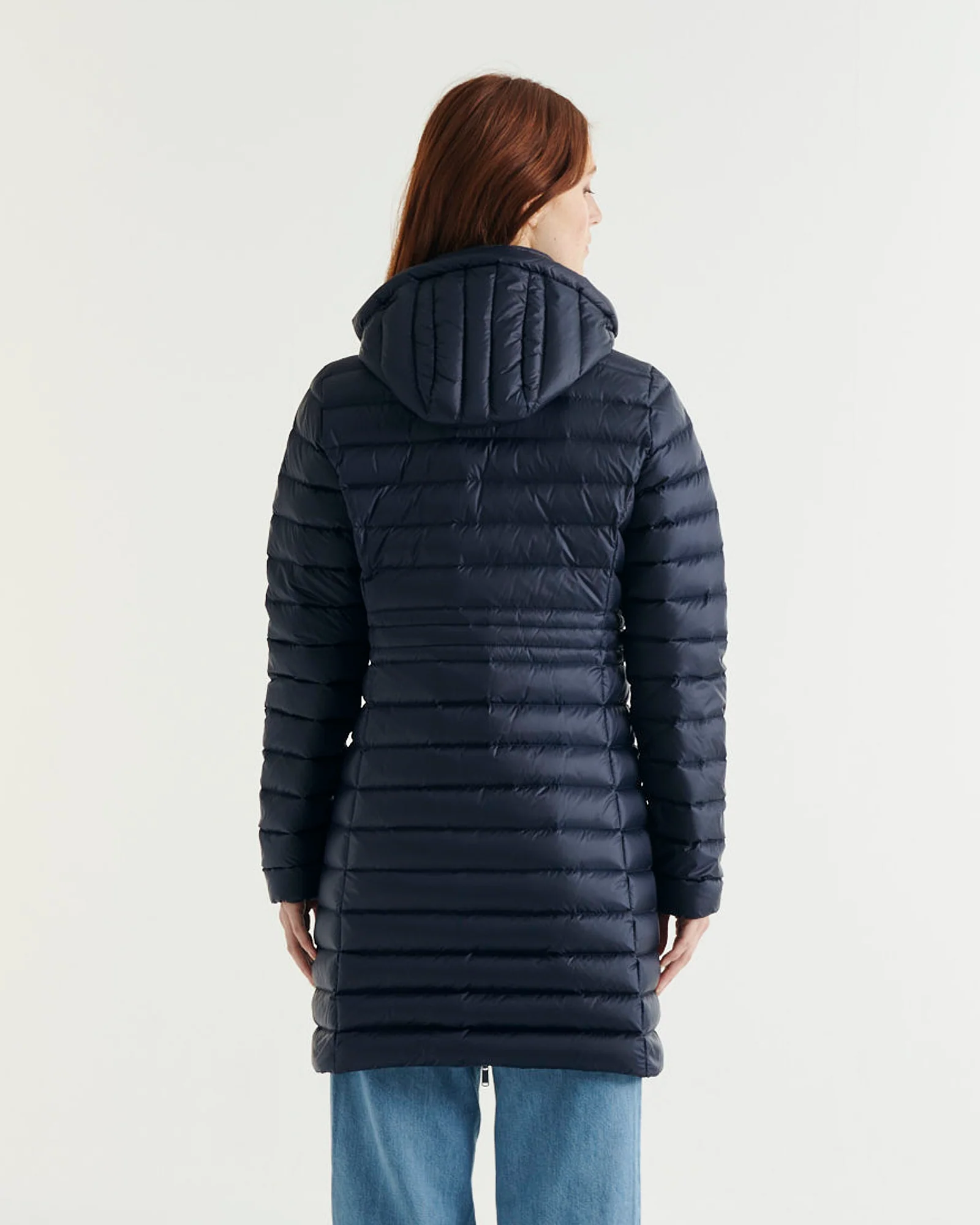 Down jacket long hooded Marine Vero 2.0