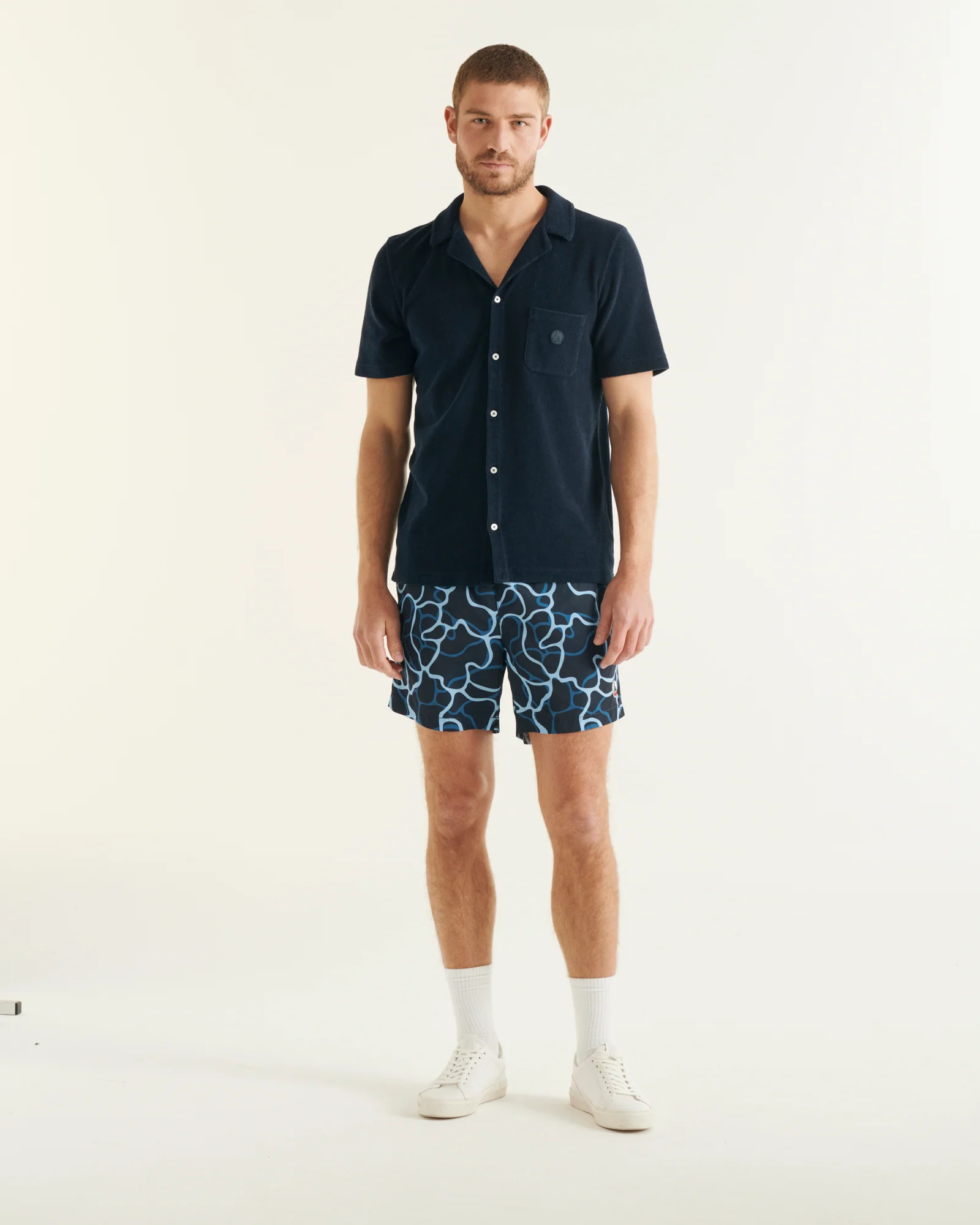 Castelo 2.0 Marine terry polo shirt