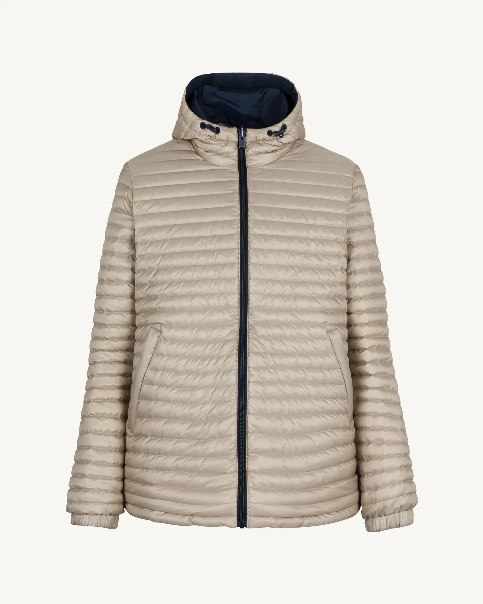 Down jacket ultralight reversible Navy/Beige Chicago 2.0