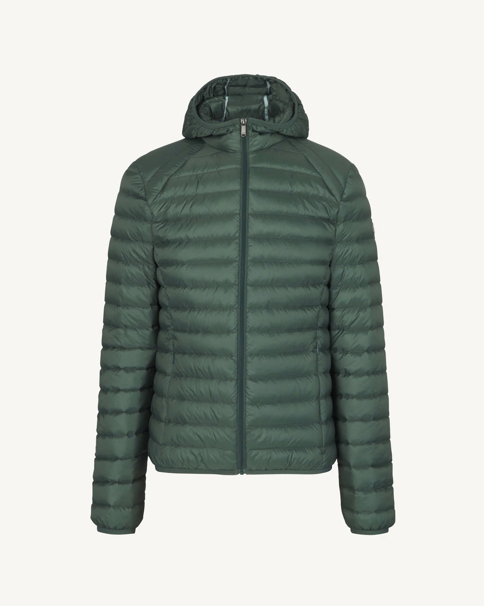 Down jacket light Celadon green hoodie Nico