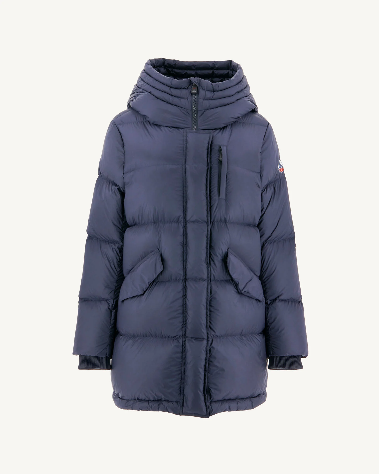 Navy Delhi Great Cold Hooded Down Jacket