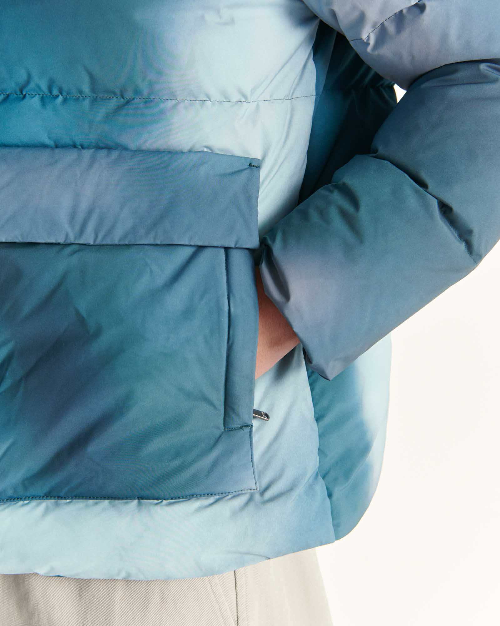 Down jacket Okinawa Great Cold print