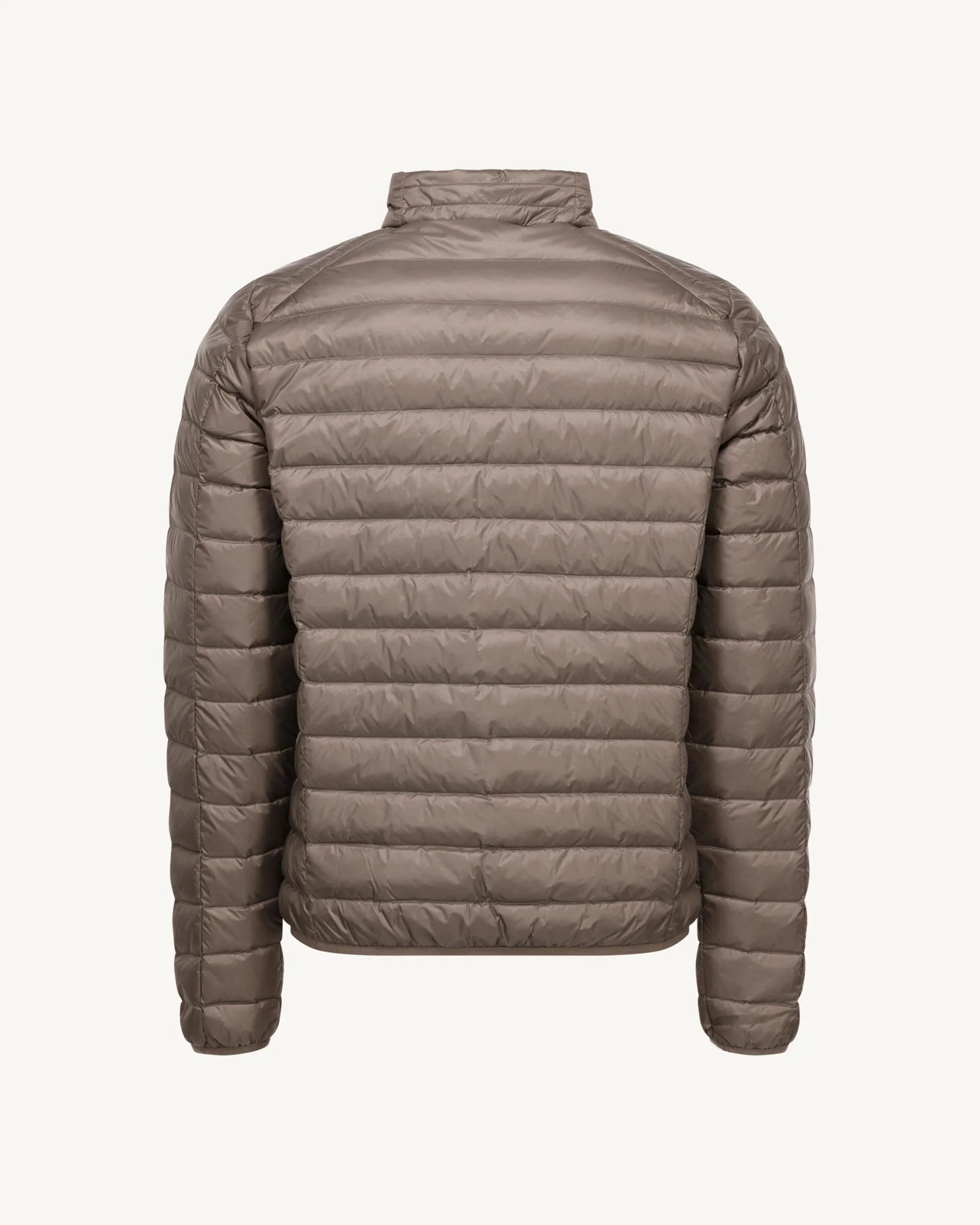 Light khaki matte lightweight padded jacket