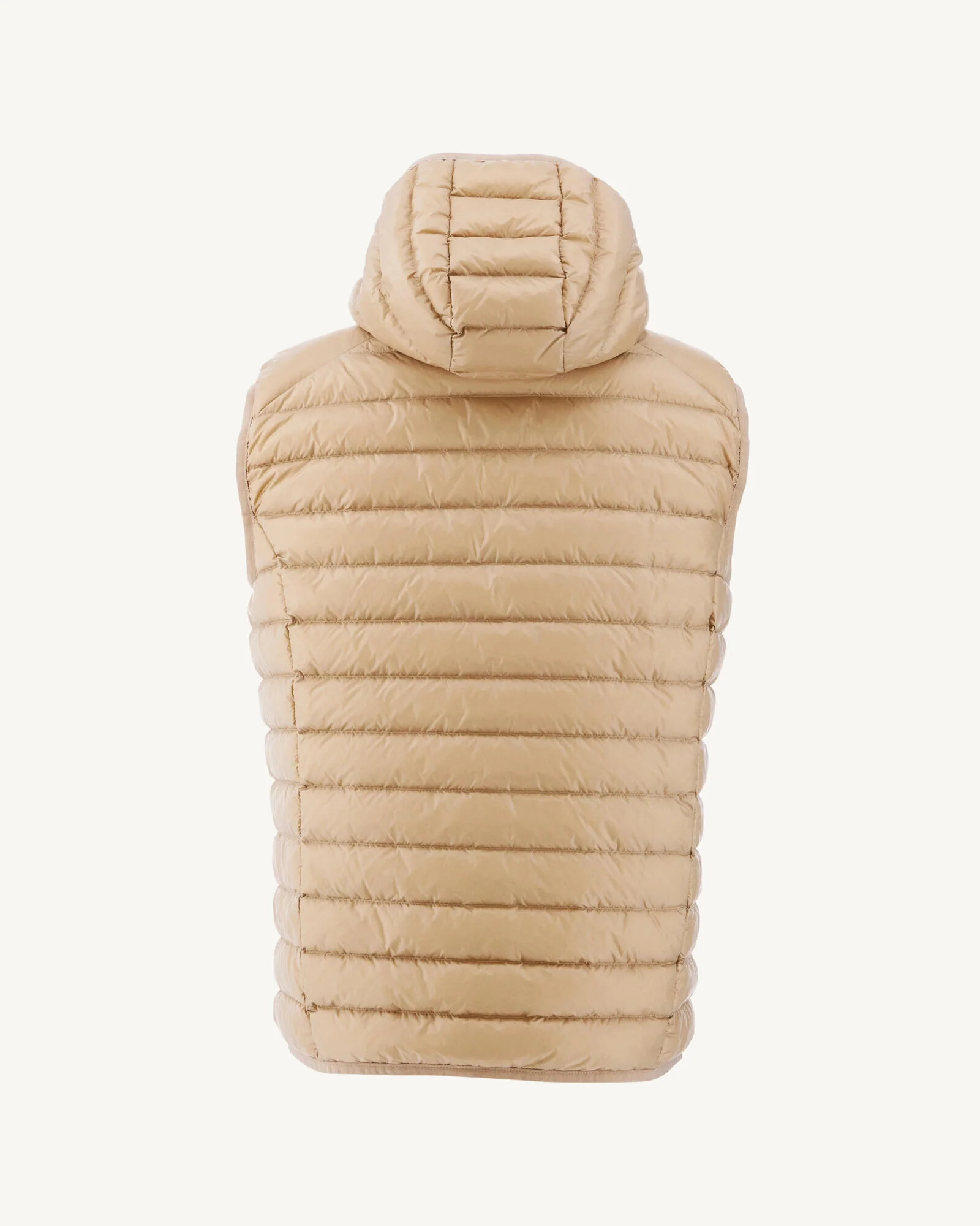 Marine Pat hooded Sleeveless down jacket