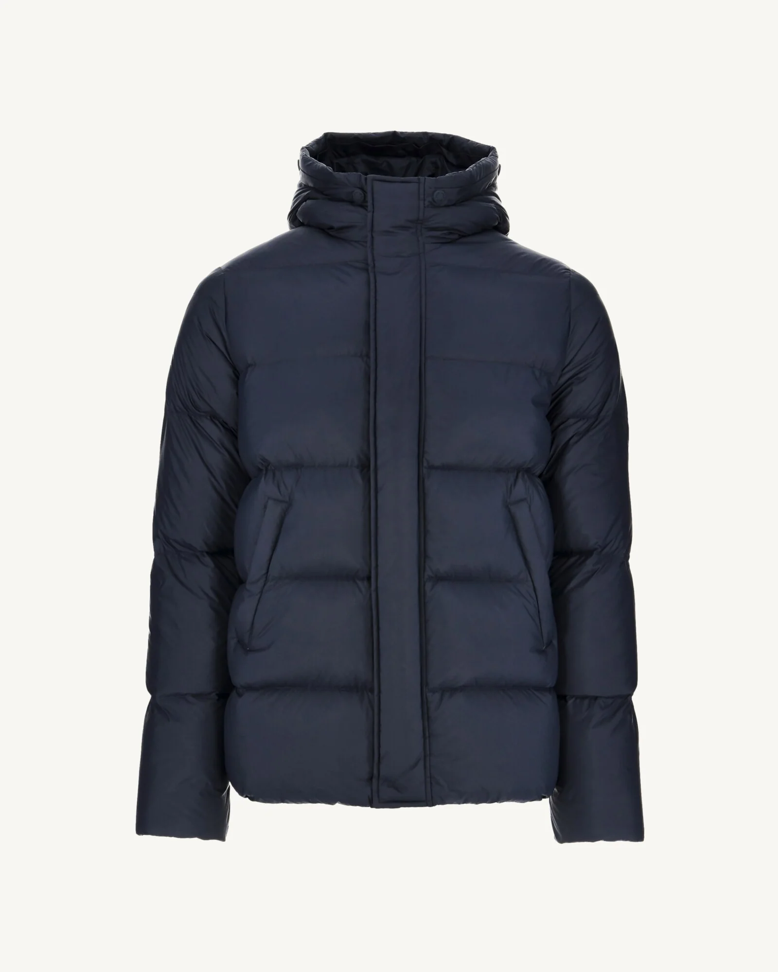 Down jacket short hooded Marine Prestige 2.0