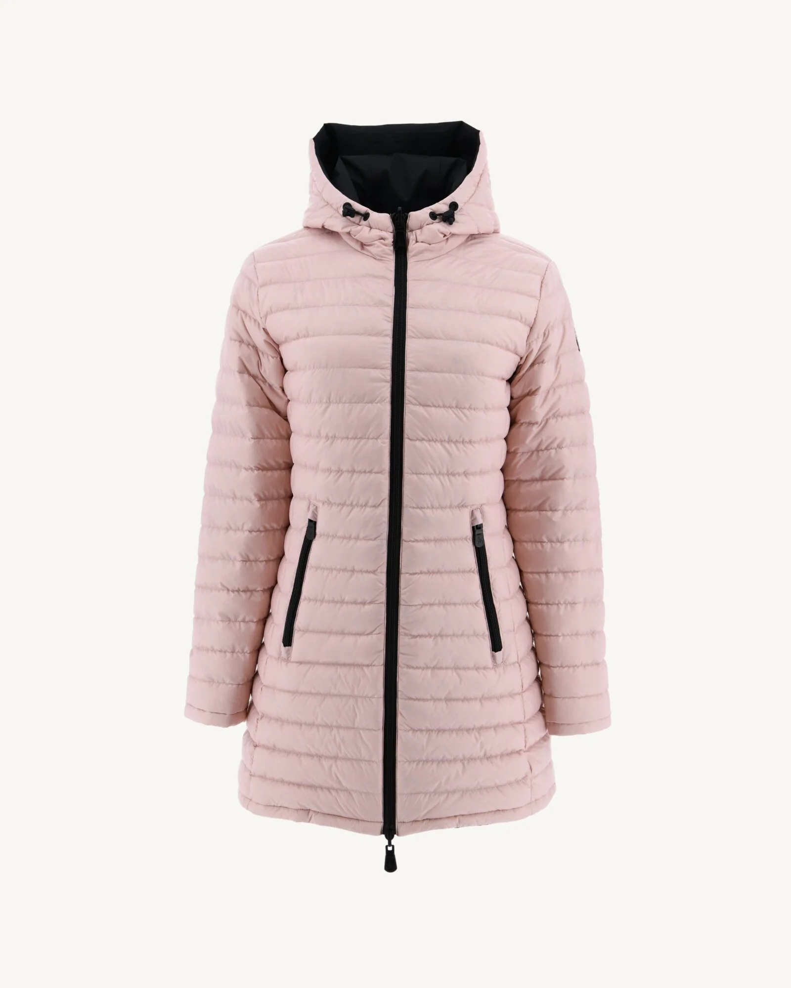 Reversible down jacket Black/Pale pink Moscow