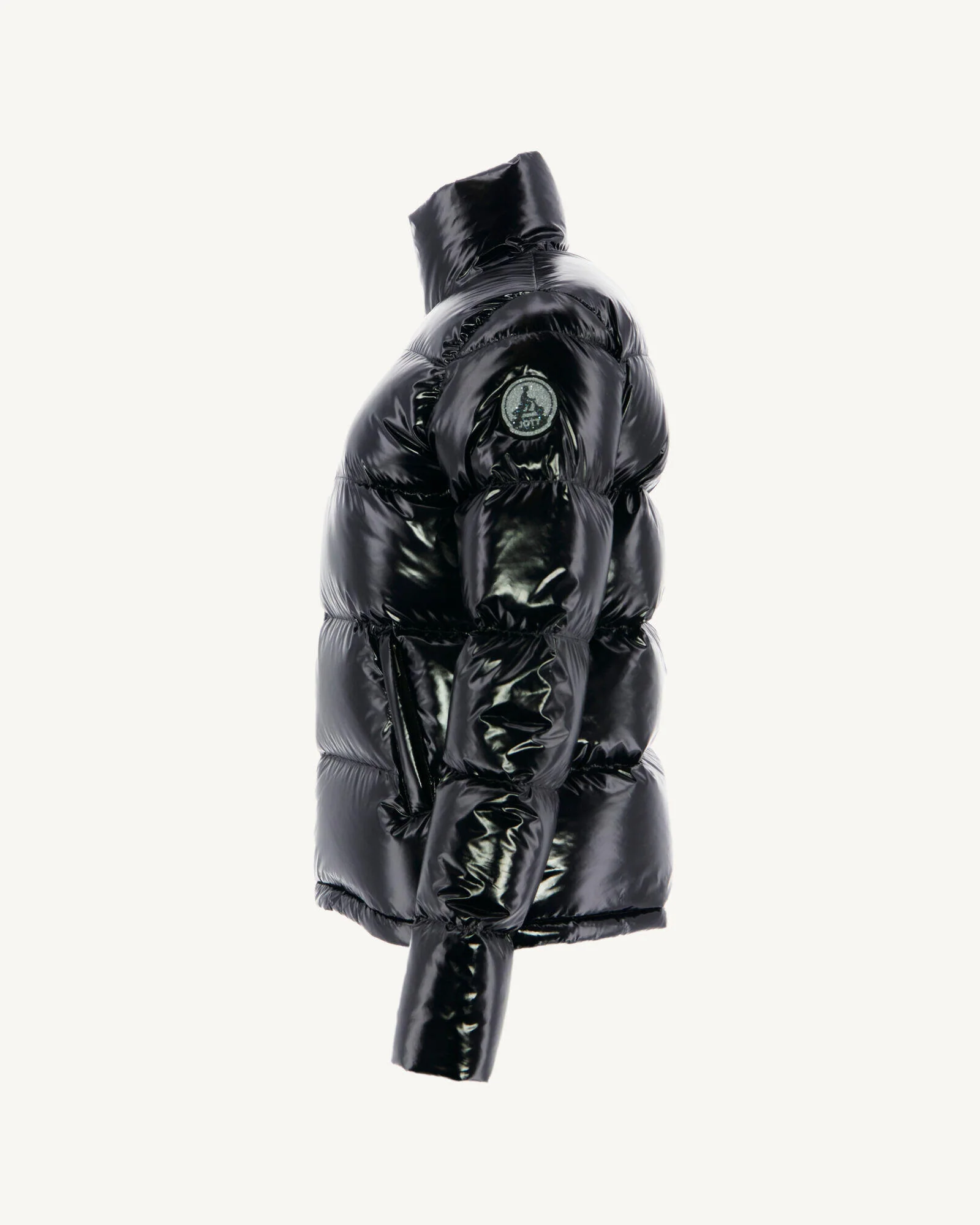 Down jacket lacquered with crystals Swarovski®️ Grand Froid Noir Cardiff