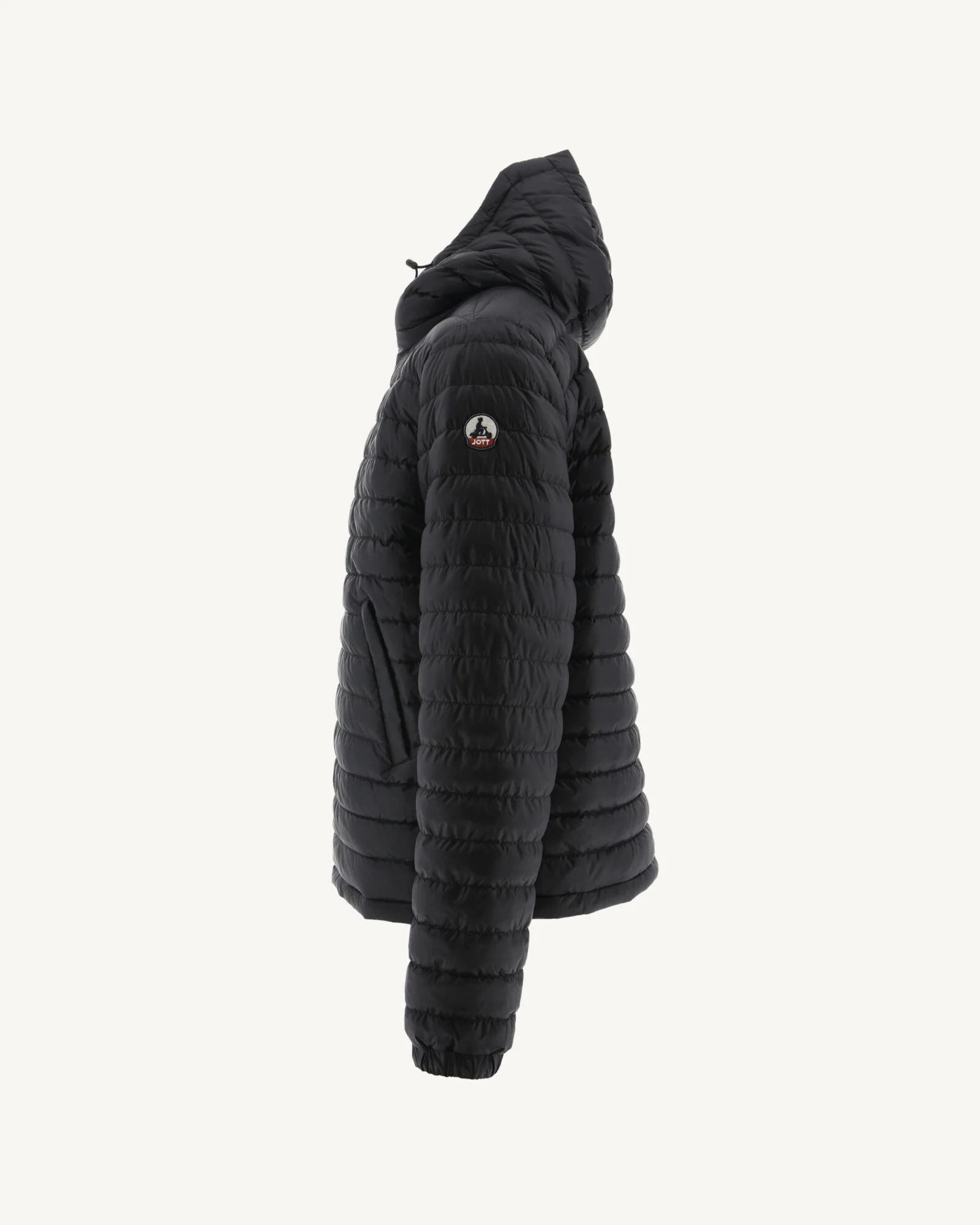 Reversible hooded puffer jacket Black Bergen