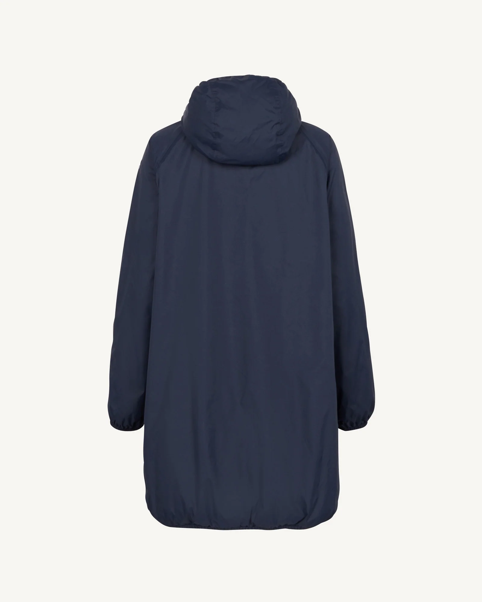 Black Glendale Polar fleece-lined long raincoat