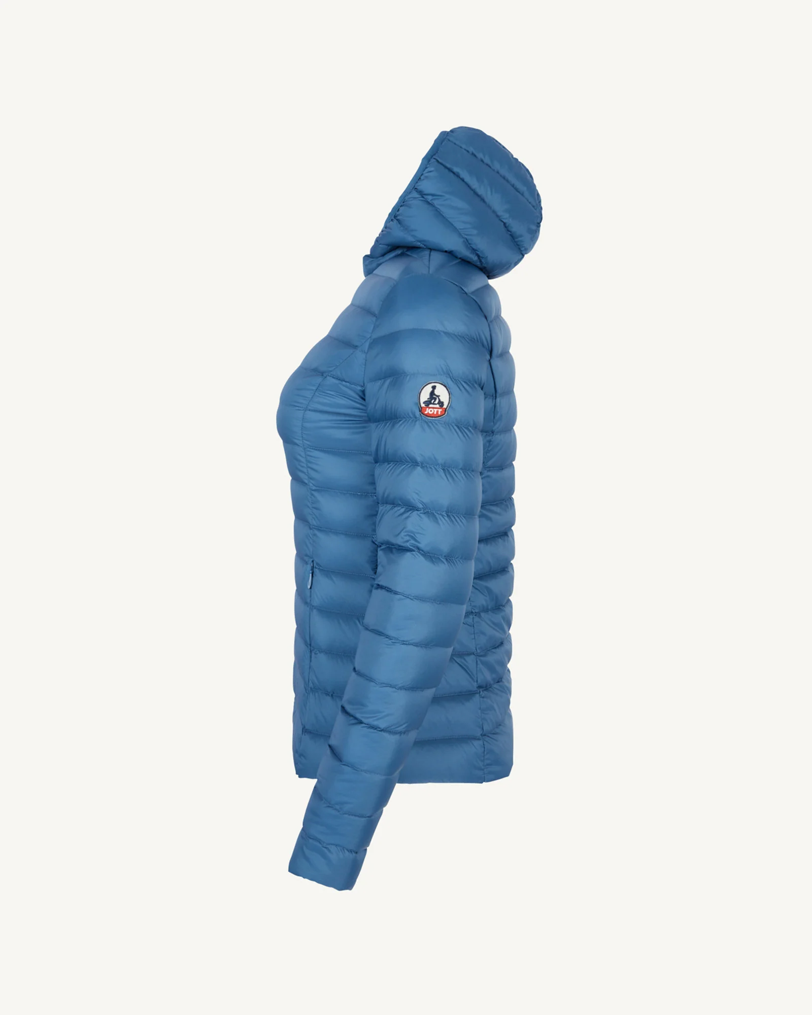 Lightweight hooded down jacket Aubergine Cloe