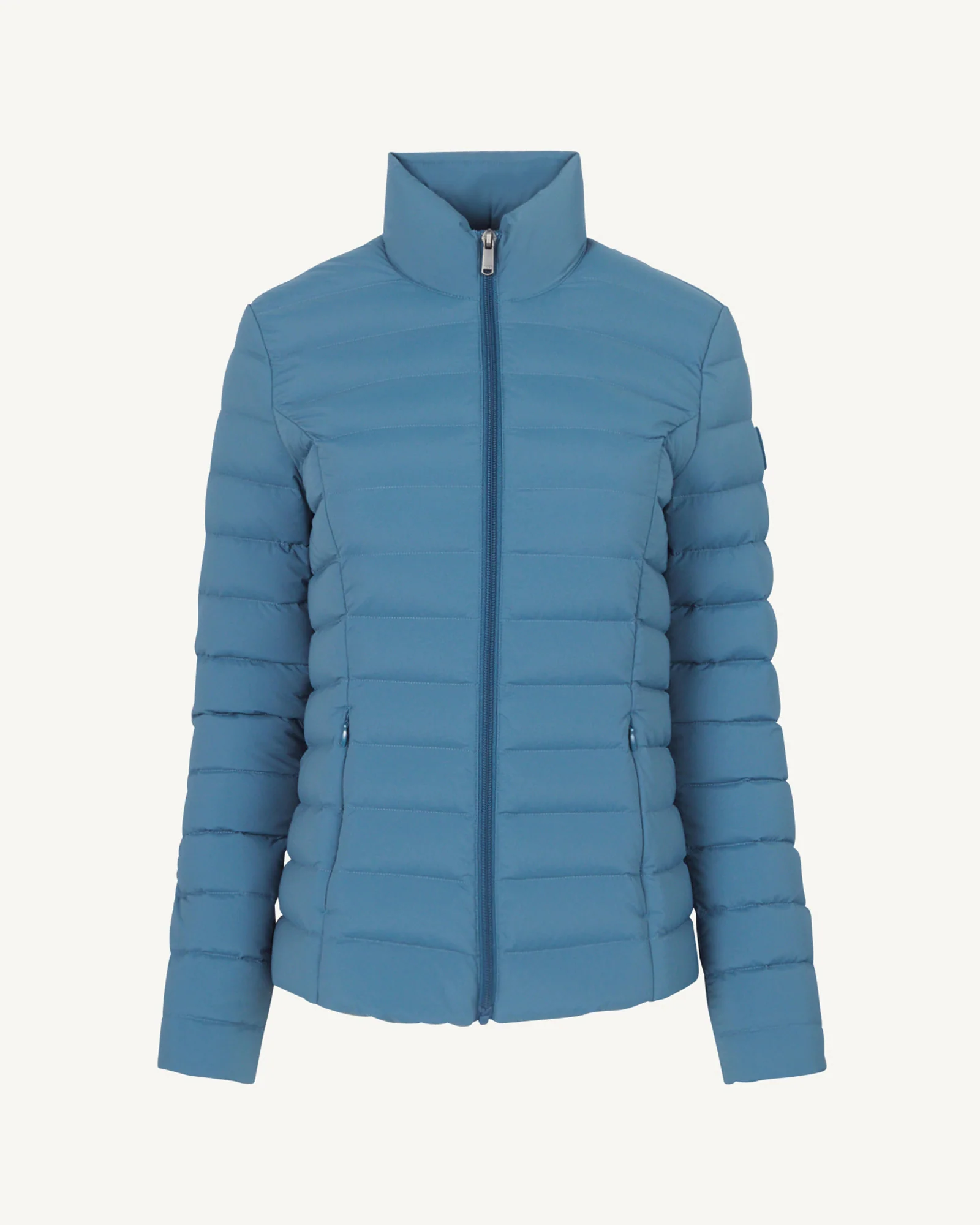 Down jacket stretch light Blue jeans Maia