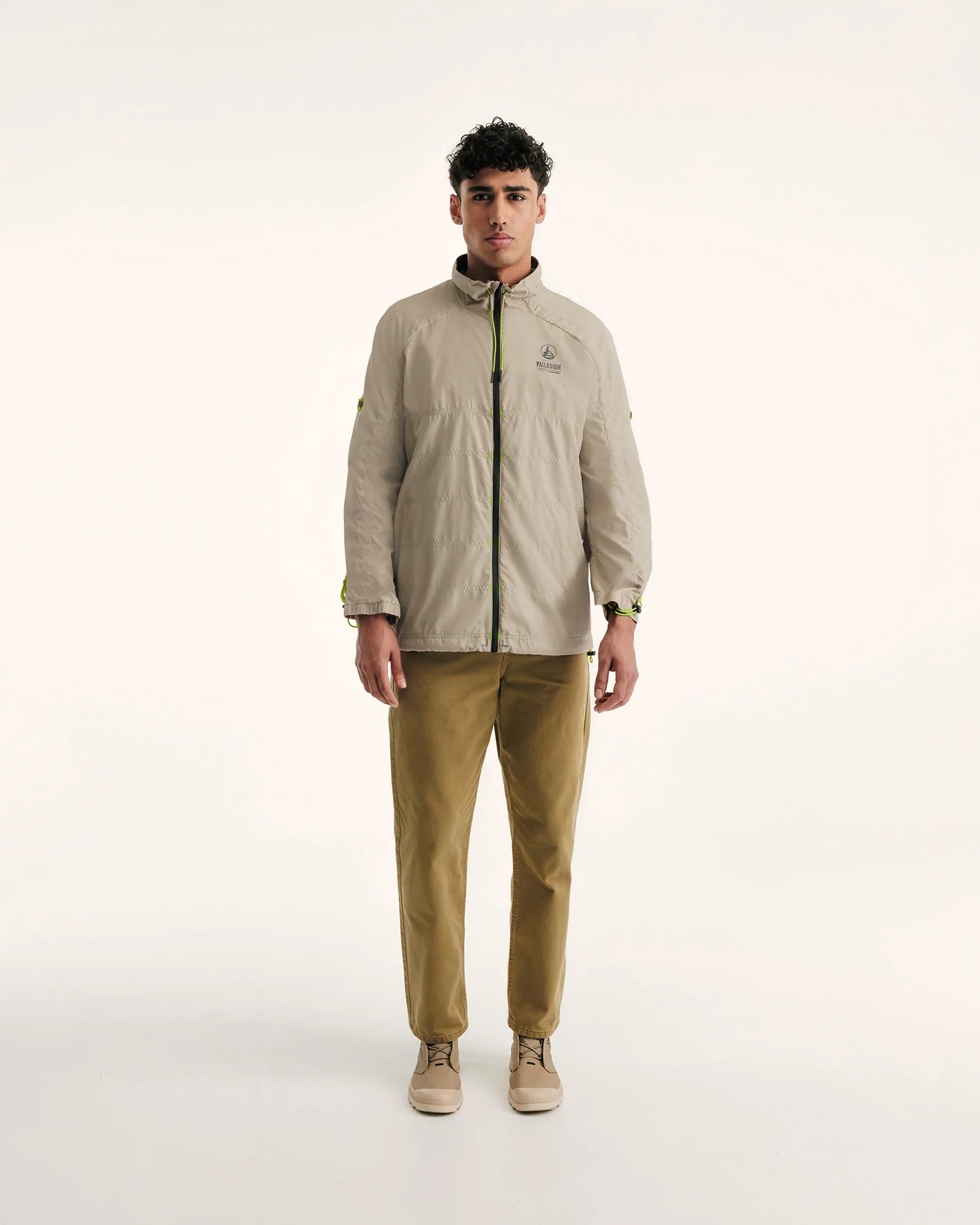 Beige Samena JOTT x lightweight windbreaker PALLADIUM