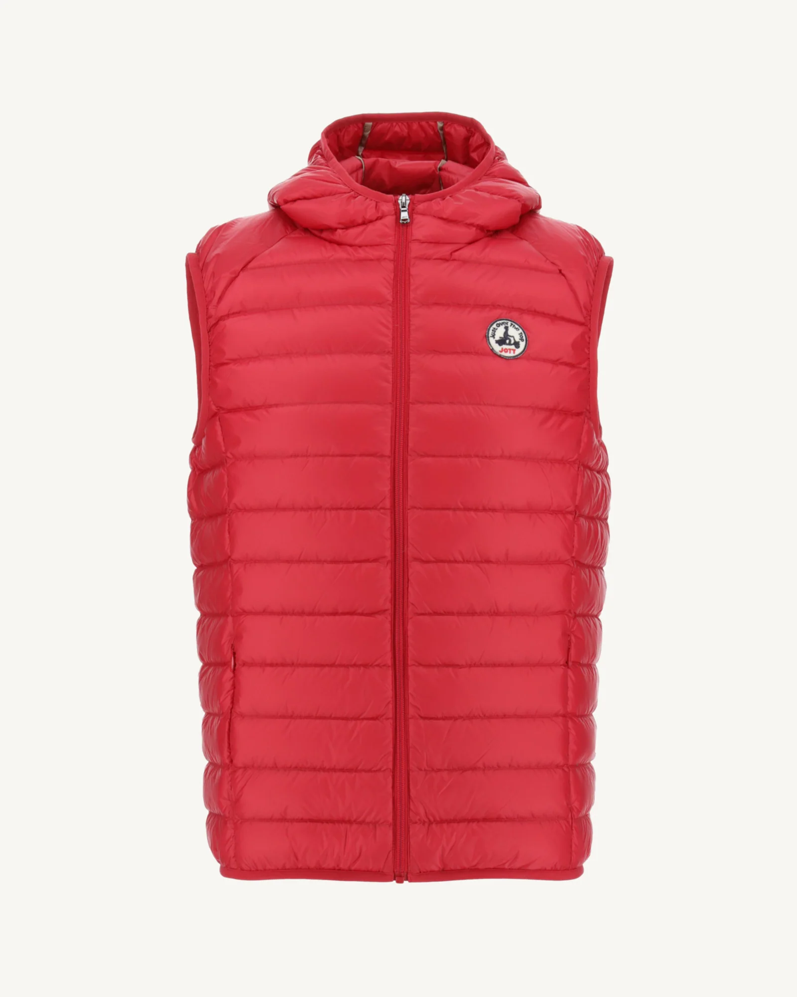 Marine Pat hooded Sleeveless down jacket