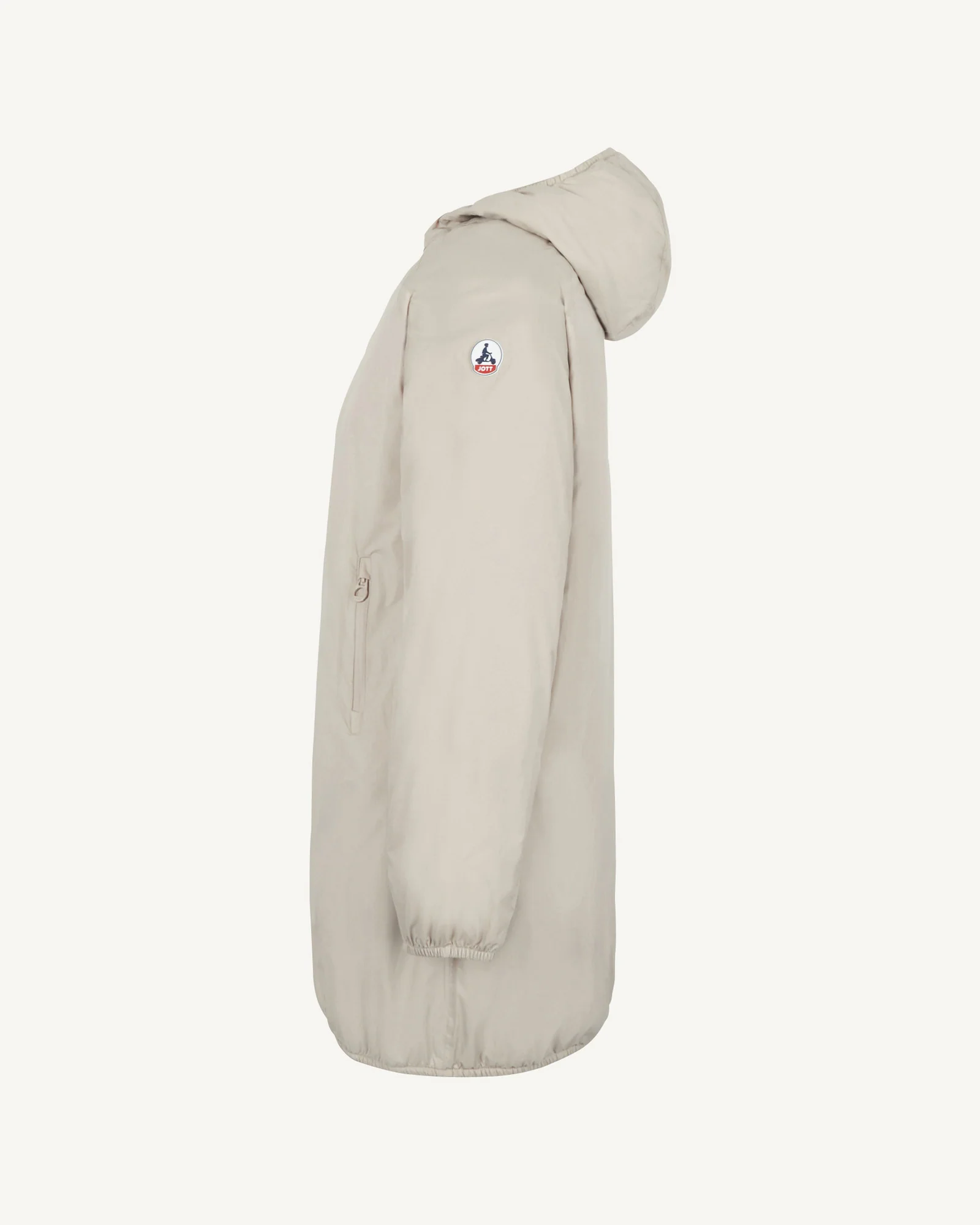 Beige Glendale Polar long fleece-lined raincoat