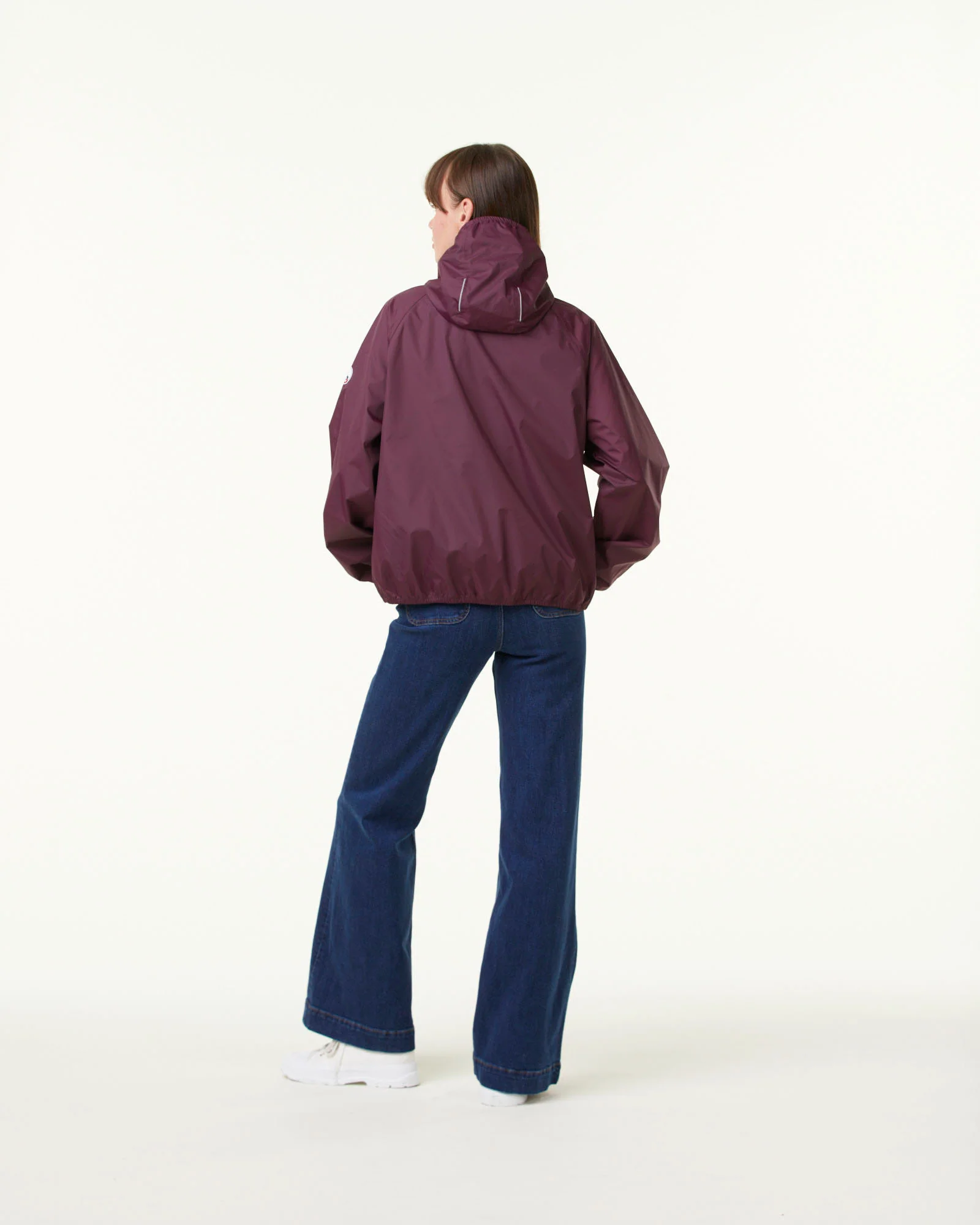 Packable raincoat Aubergine Singapore