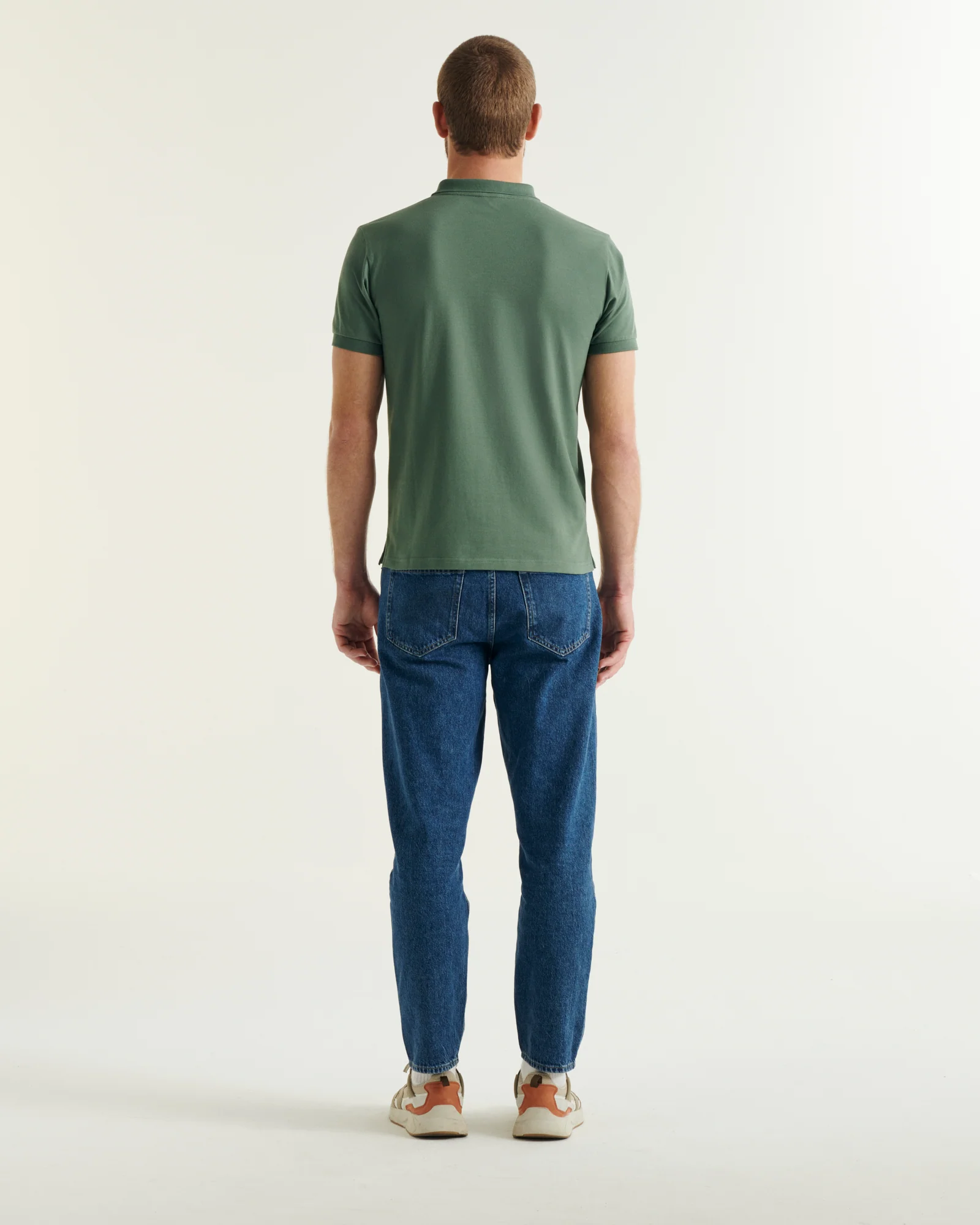 Polo shirt in organic cotton Army Marbella