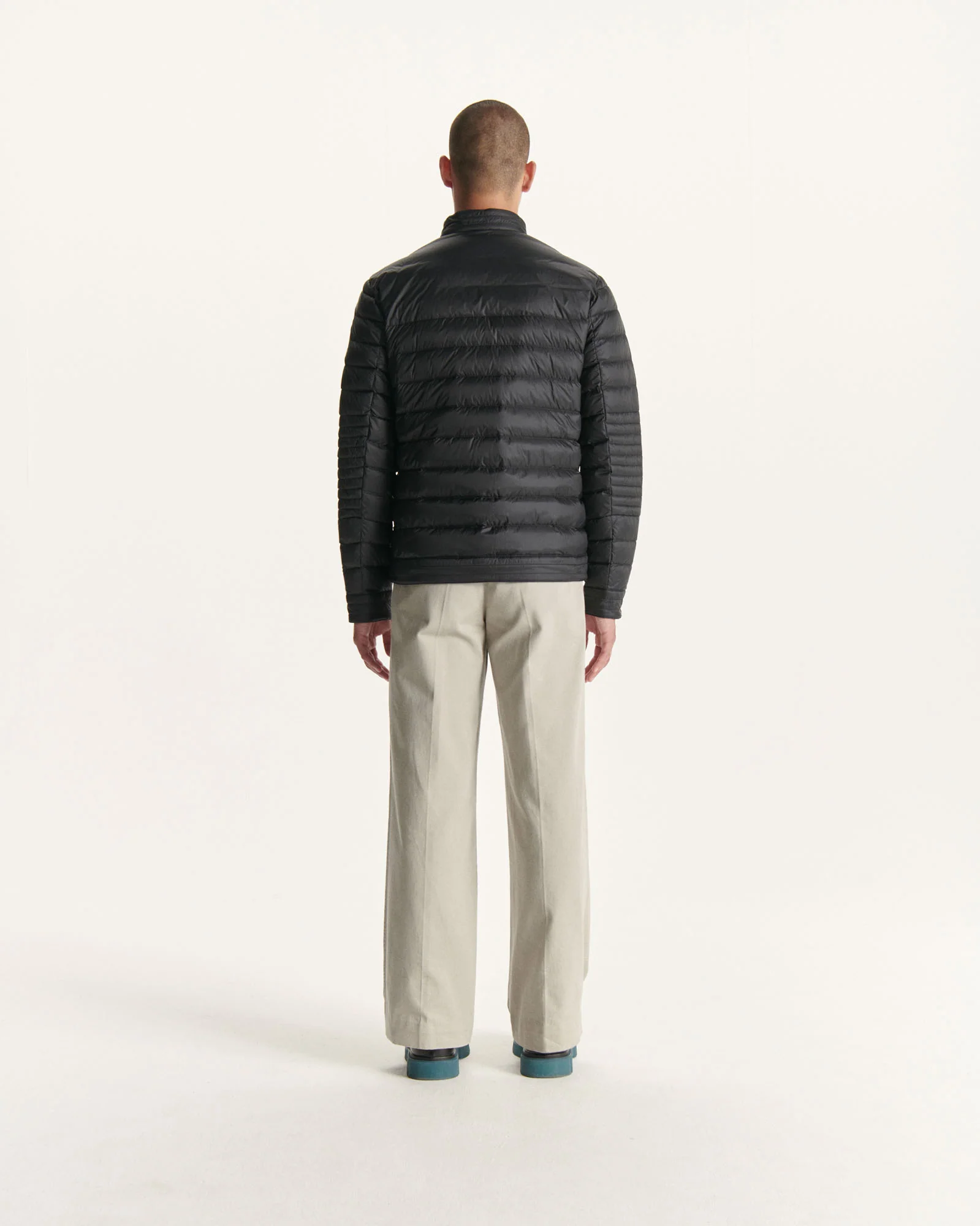 Down jacket Army David biker cut