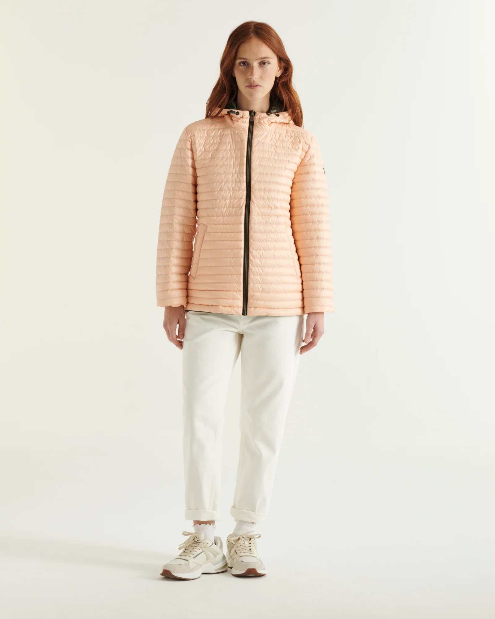 Down jacket reversible hooded Ultralight Marine/Beige Bangkok 2.0