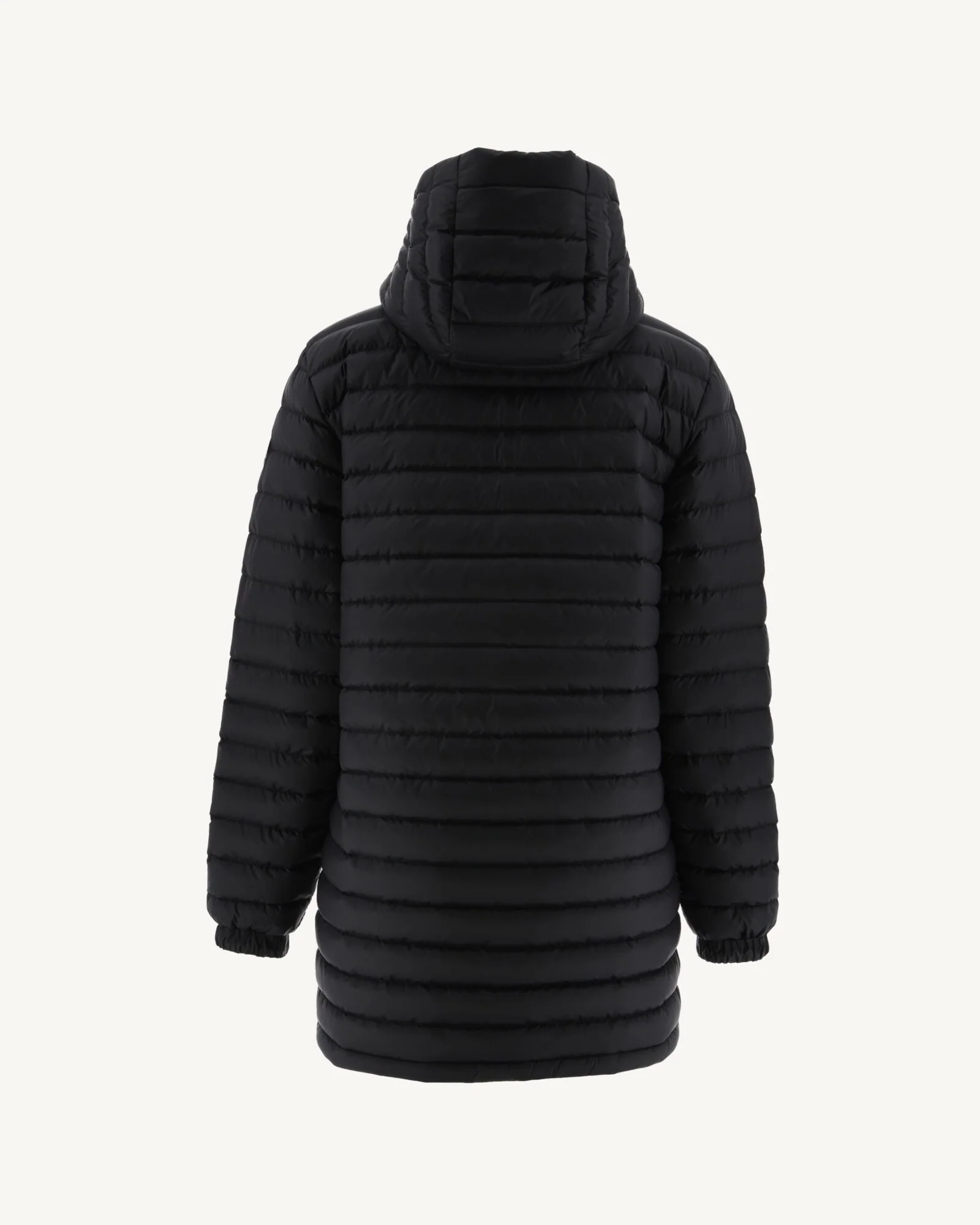 Black Roma reversible long down jacket