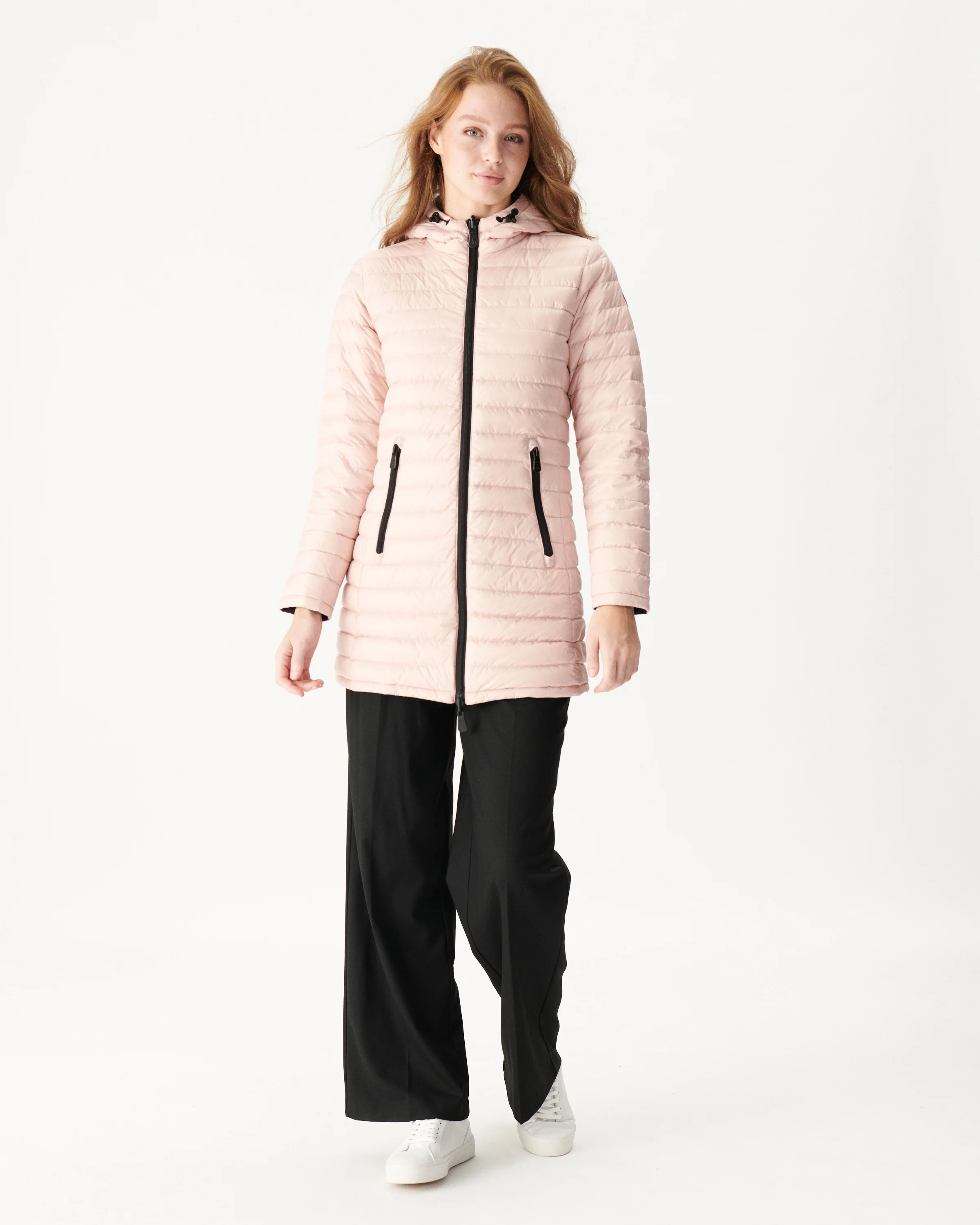 Reversible down jacket Black/Pale pink Moscow