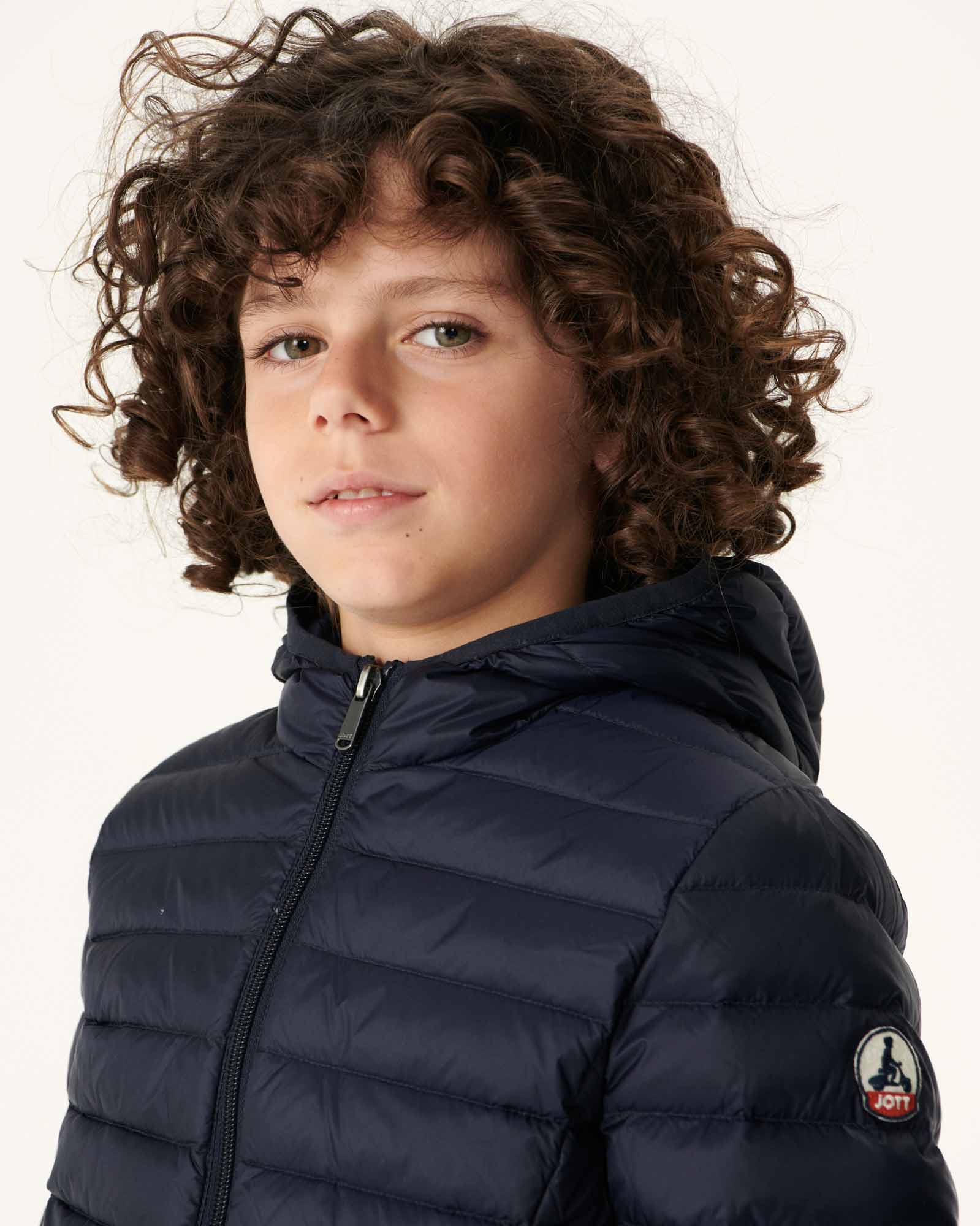Children's lightweight hooded puffer jacket Red Hugo