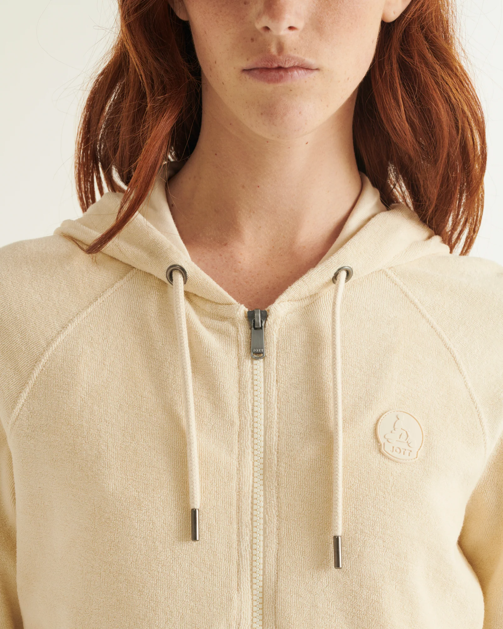 Pale mauve Coral 2.0 terry zip jacket