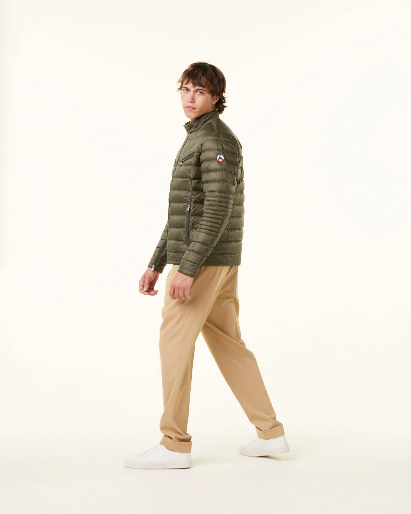 Down jacket Army David biker cut